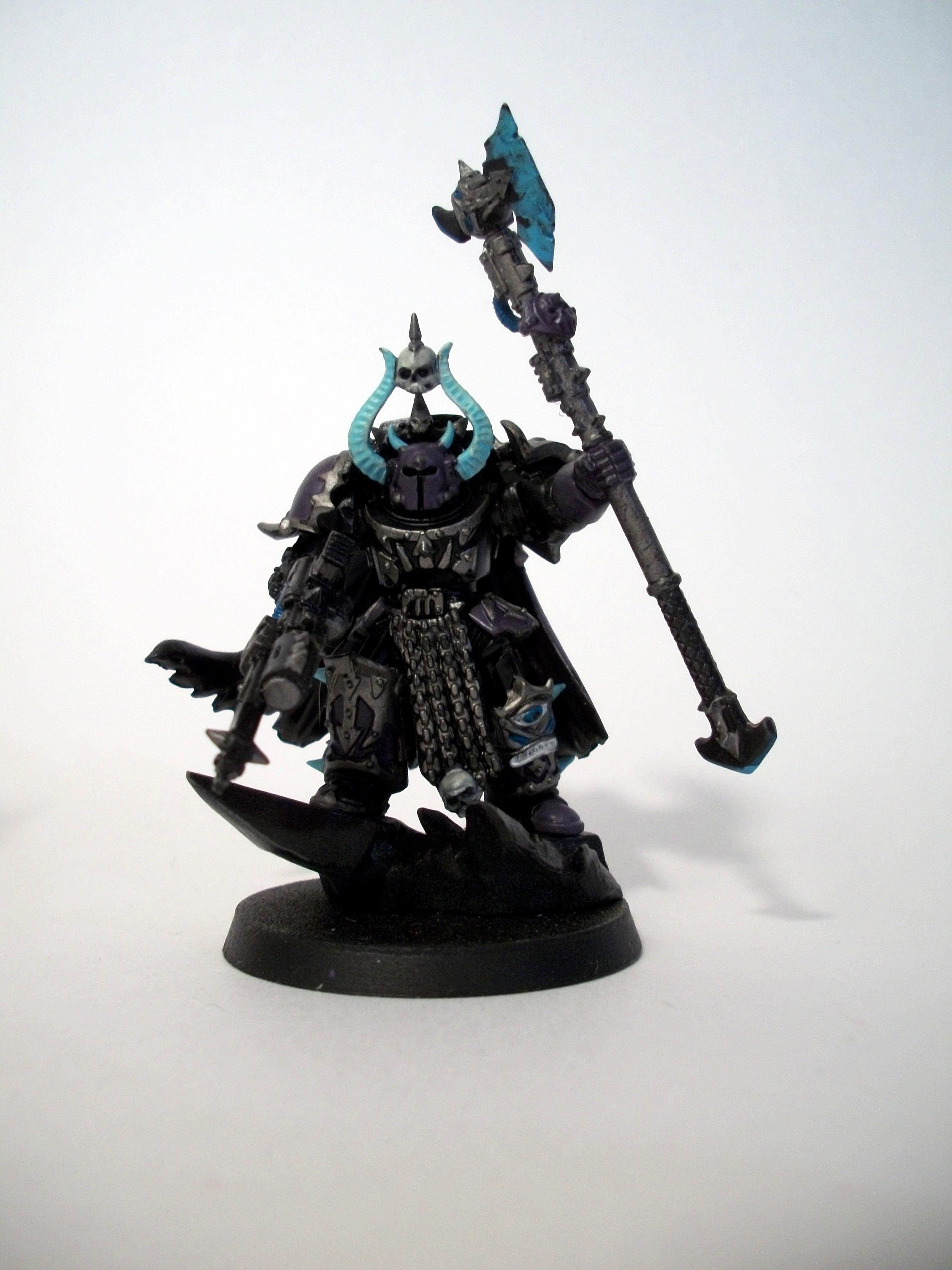 Chaos Lord, Chaos Space Marines, Slaanesh, Sorcerer, Terminator Armor