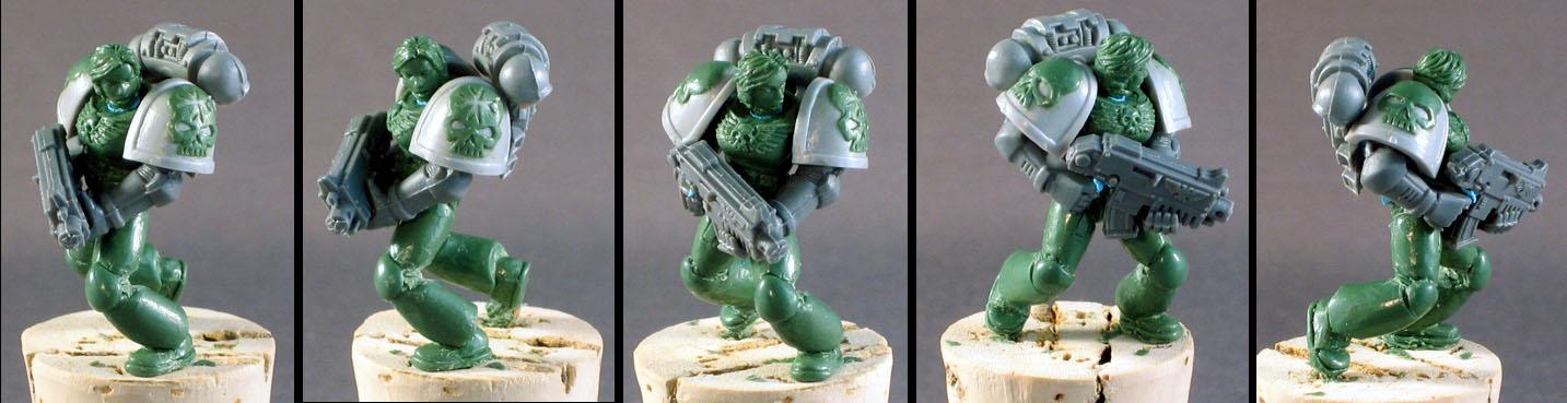 Female, Greenstuff, Sculpting, Space Marines