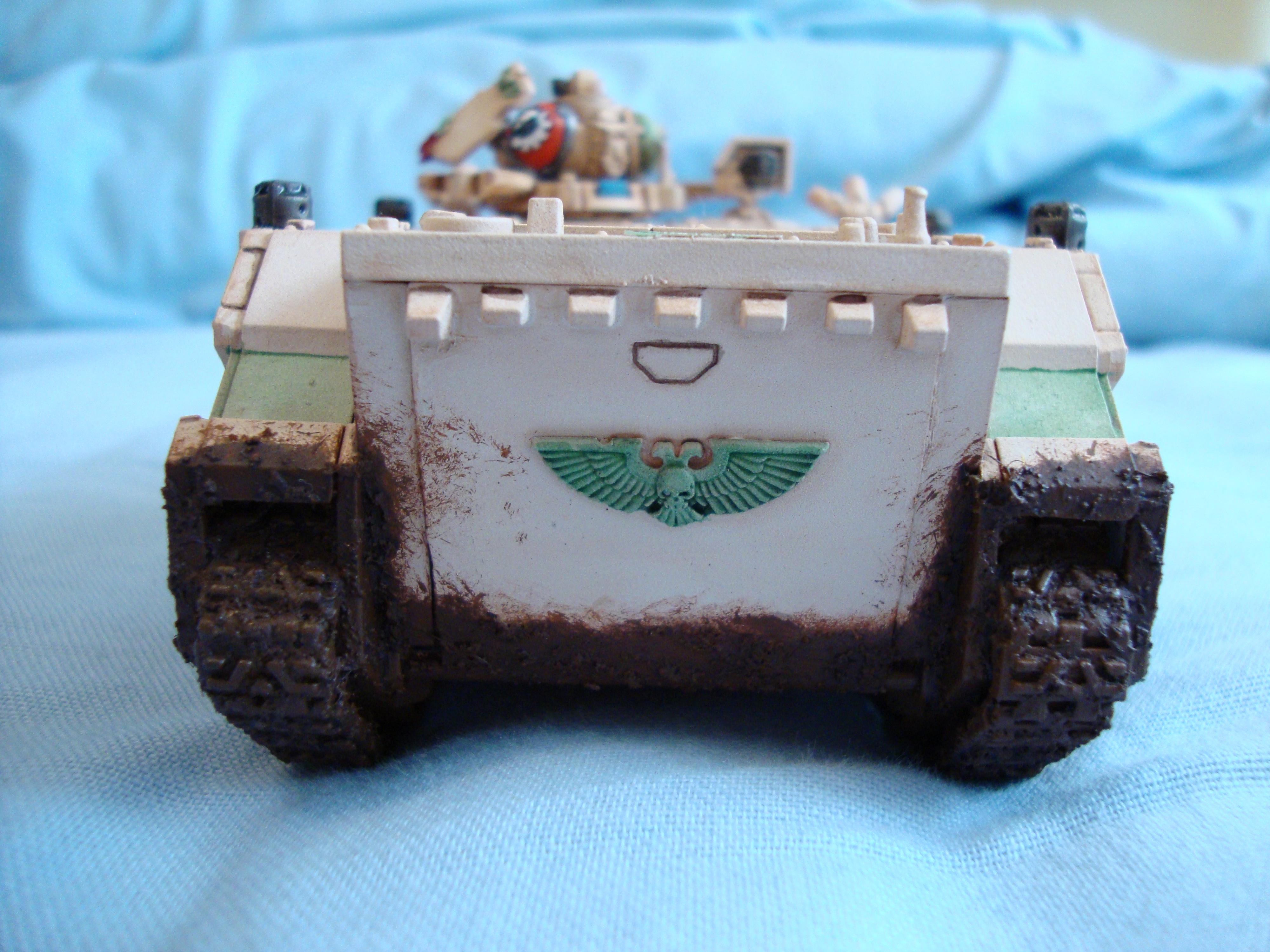 Mud, Rhino, Space Marines, Warhammer 40,000, Weathered