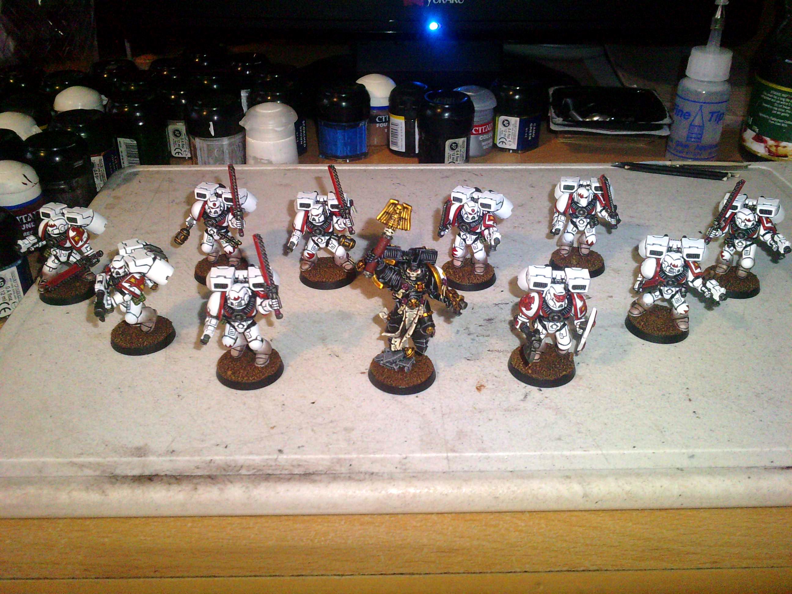 Assault Marines, Chaplain, Space Marines, Warhammer 40,000, White Scars