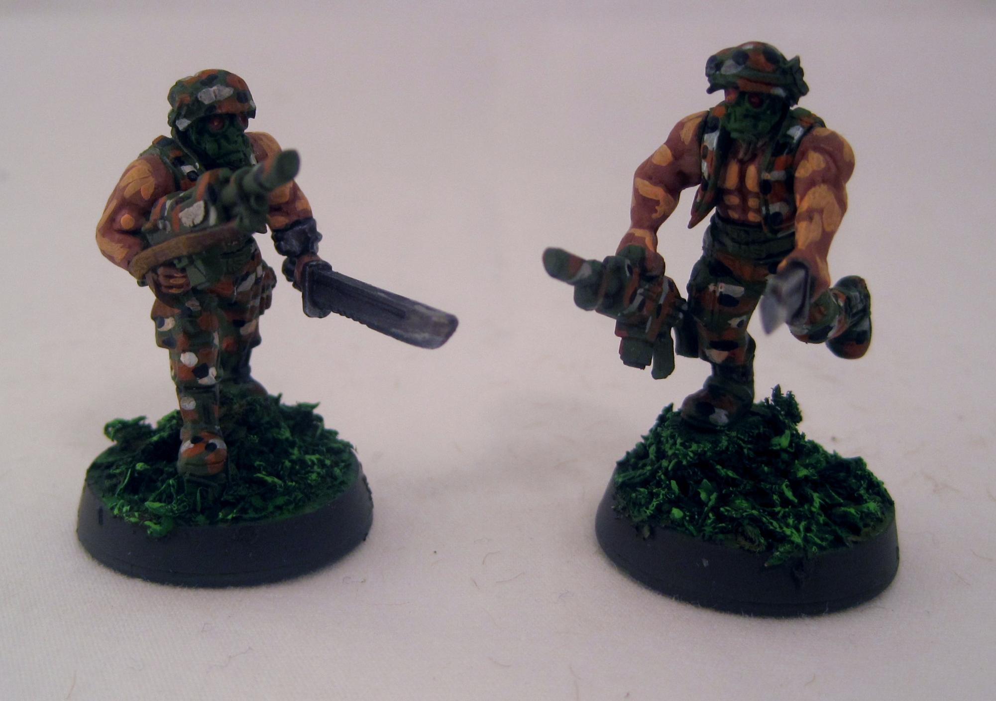 Catachan, Pig Iron, Company CO Squad - Bodyguards - WIP