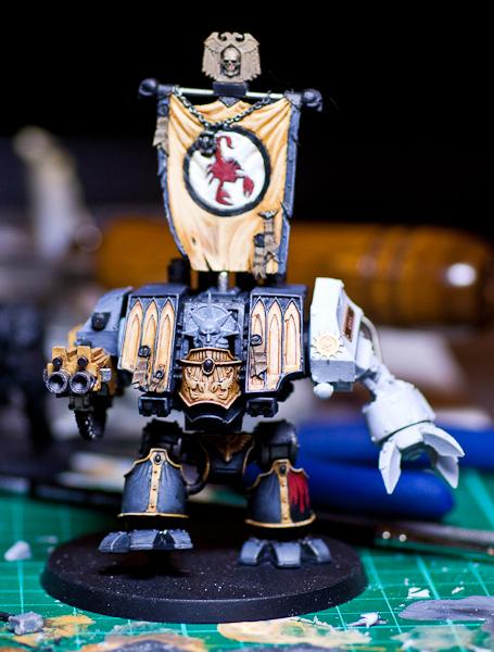Dreadnought, Red Scorpions, Space Marines, Venerable Dreadnought