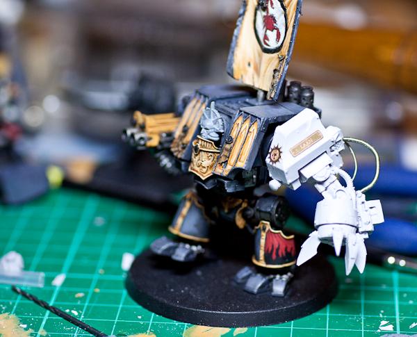 Dreadnought, Red Scorpions, Space Marines, Venerable Dreadnought