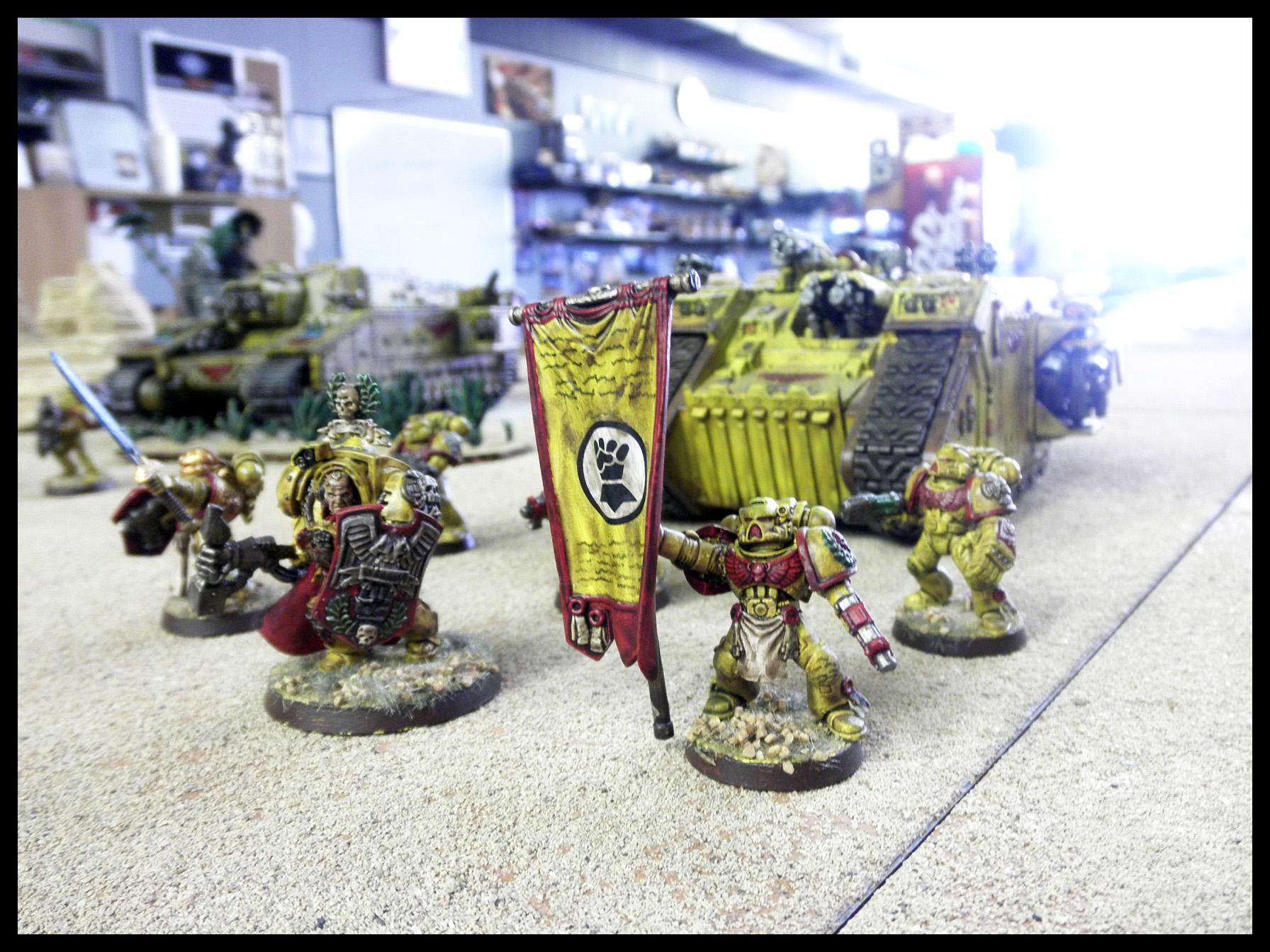 Captain, Command, Fists, Imperial, Imperial Fists, Lysander, Squad, Yellow