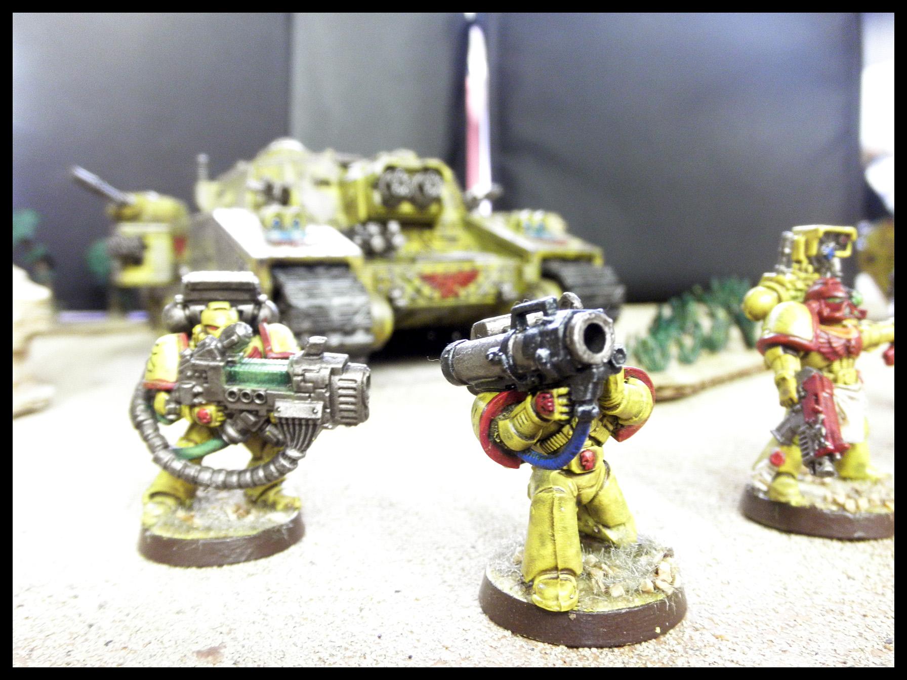 Devastator Squad, Fists, Imperial, Imperial Fists, Missile Launcher, Plasma Cannon, Yellow