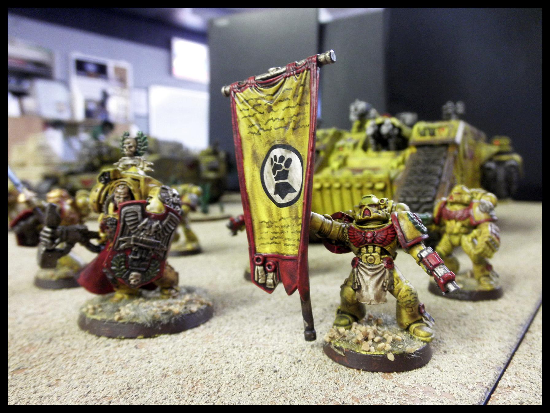 Command Squad, Fists, Imperial, Imperial Fists, Lysander, Yellow