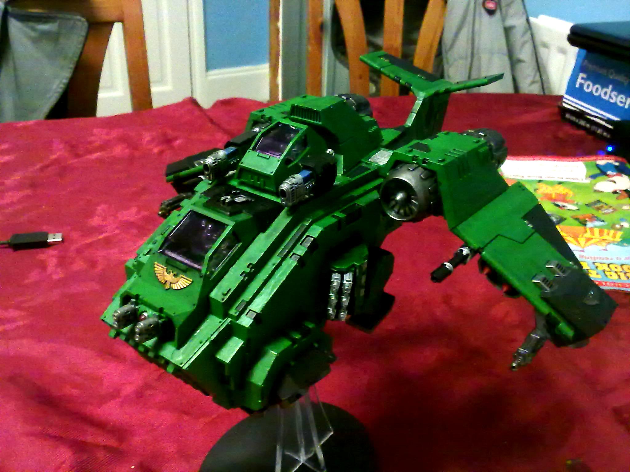 Gunship, Salamanders, Storm Raven, Stormraven, Stormraven Gunship