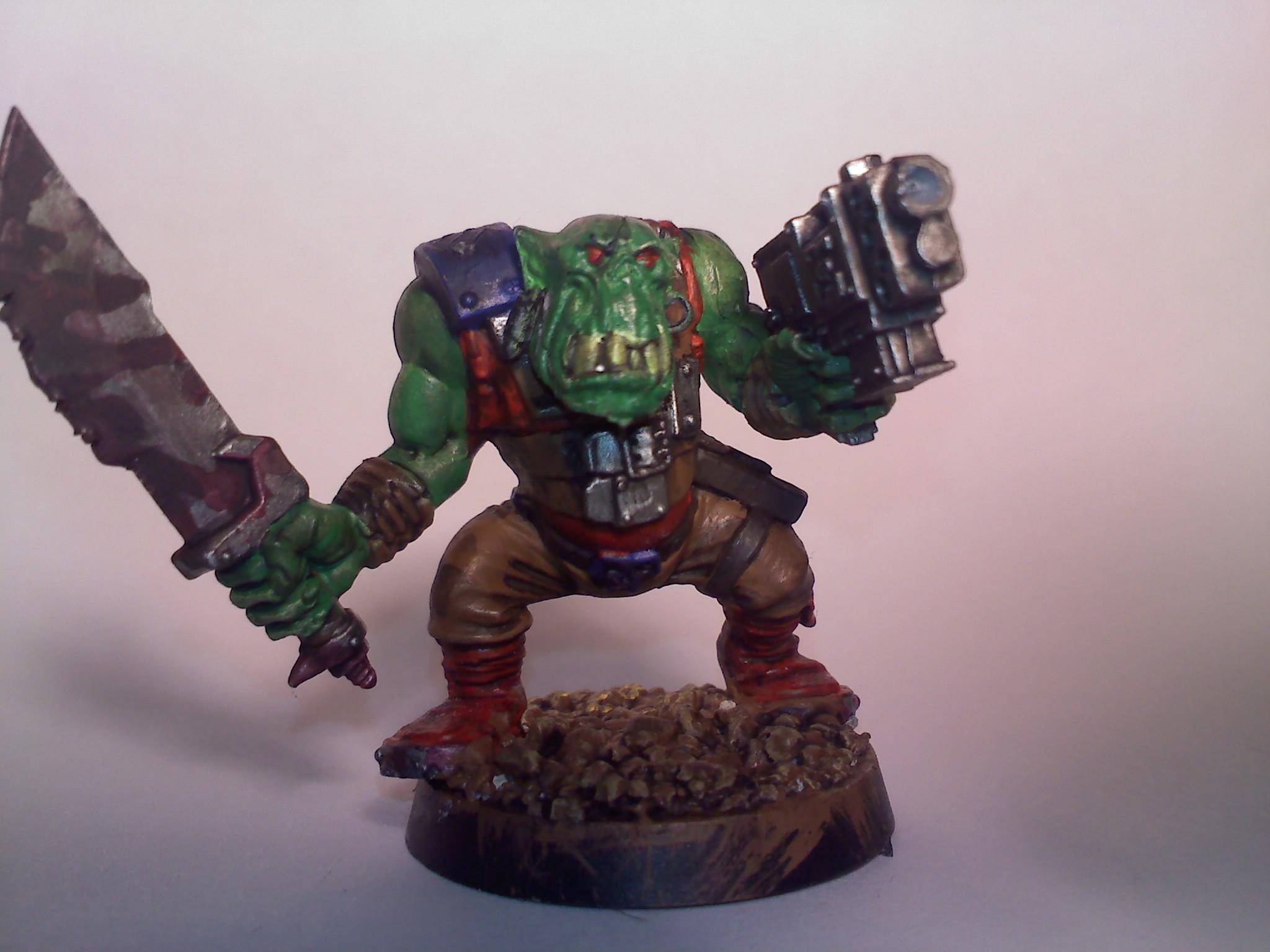 orks! I'm waiting to get some yellow paint in the mail cus I want all of mine the same colors these are just tests