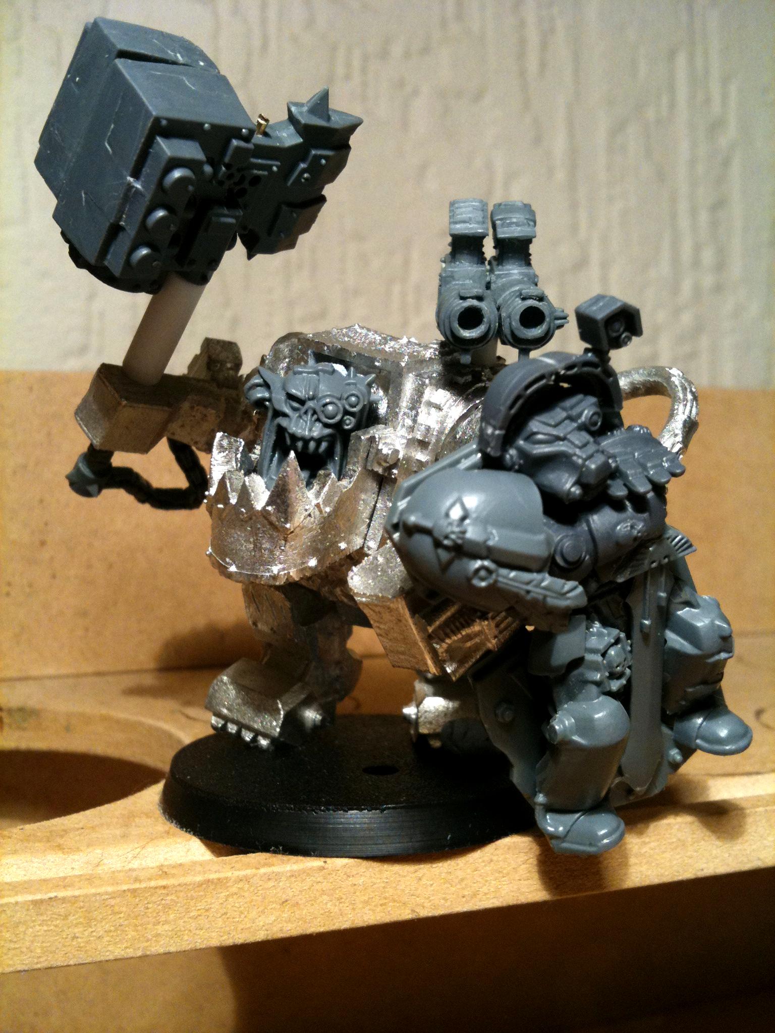 Da Dark Angelz, Mega Armor, Orks, Warboss, Work In Progress