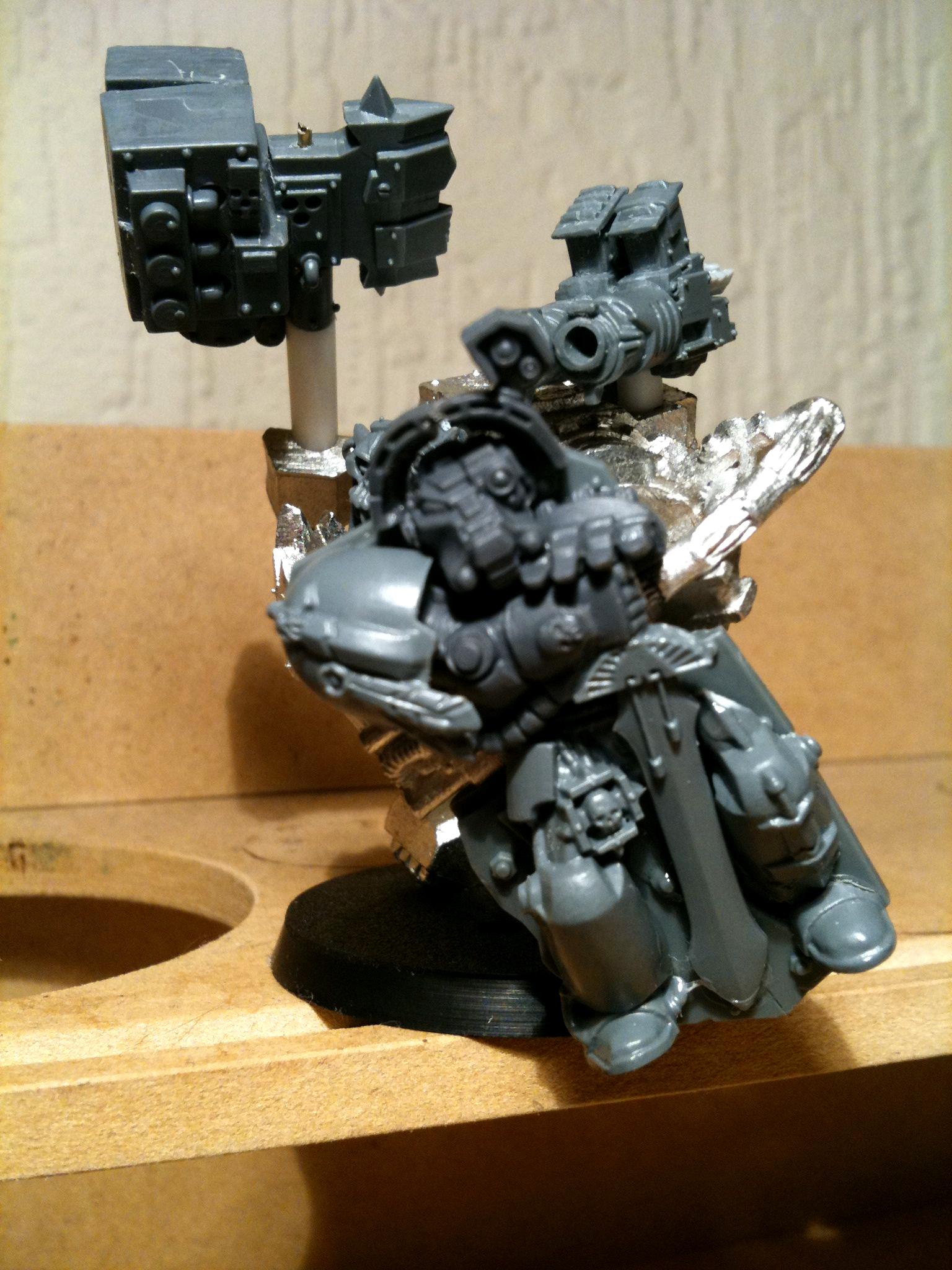 Da Dark Angelz, Mega Armor, Orks, Warboss, Work In Progress