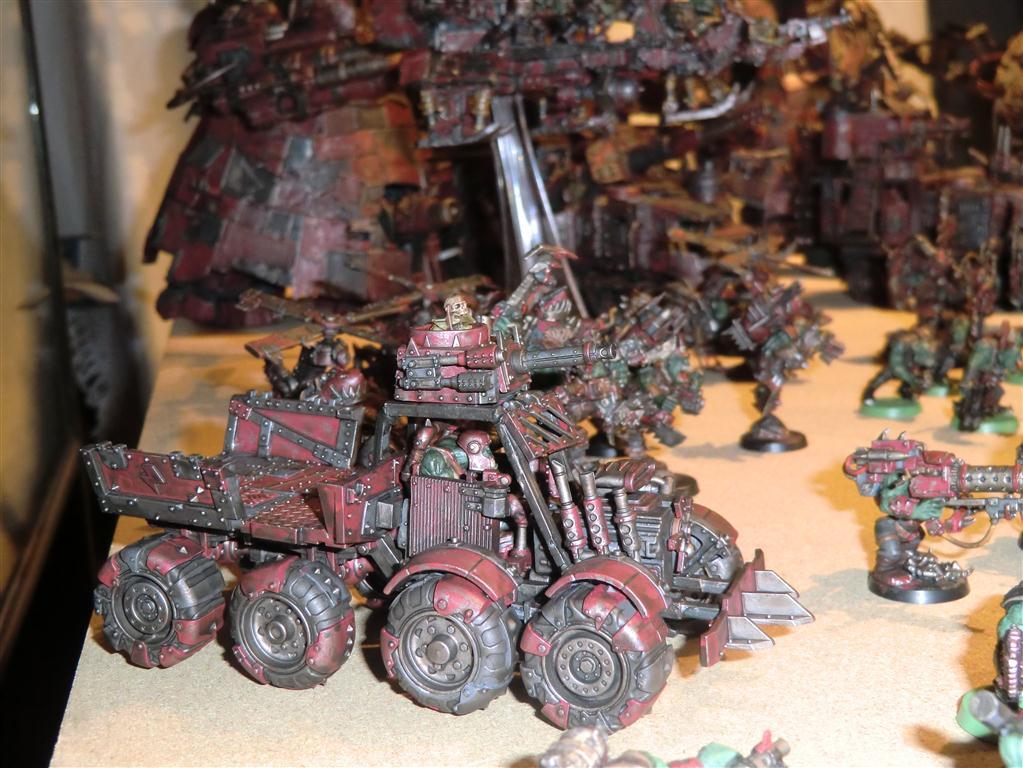 Evil Sunz, Evil Sunz Ork Army With Great Gargant And Stompas, Great Gargant, Orks, Stompa