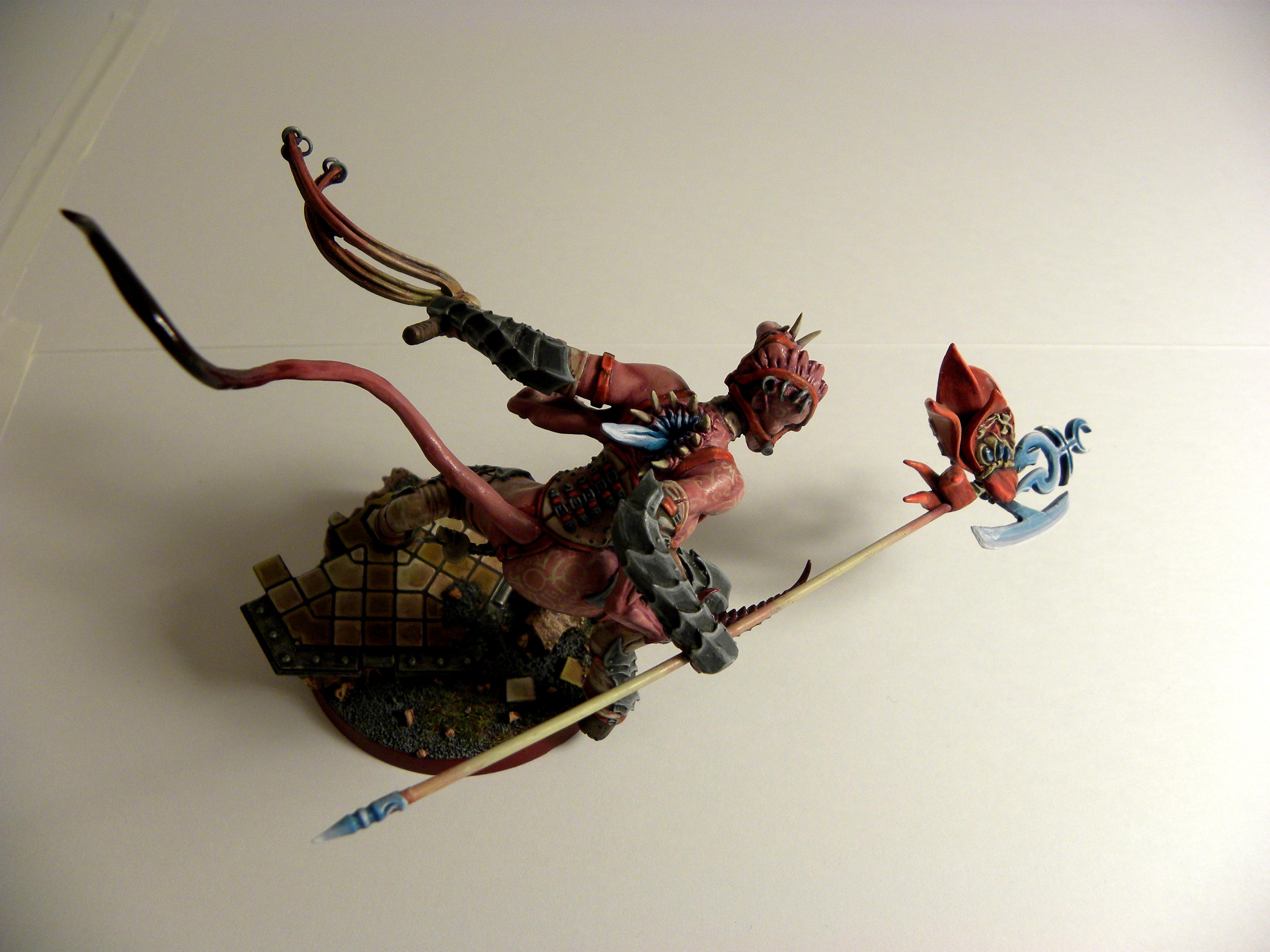 Back, Daemon Prince, Daemon Princess, Daemons, Pink, Slaanesh, Tattoos, Ultraforge