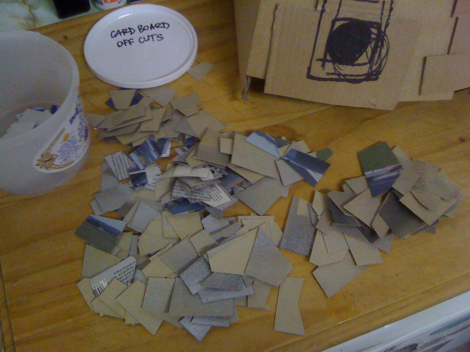 Squillions of cad offcuts that will be individuallhy glued to the body like metal plates