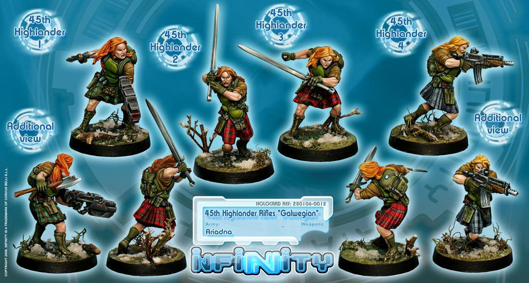 45th Highlander Rilfles, Ariadna, Galwegian, Infinity