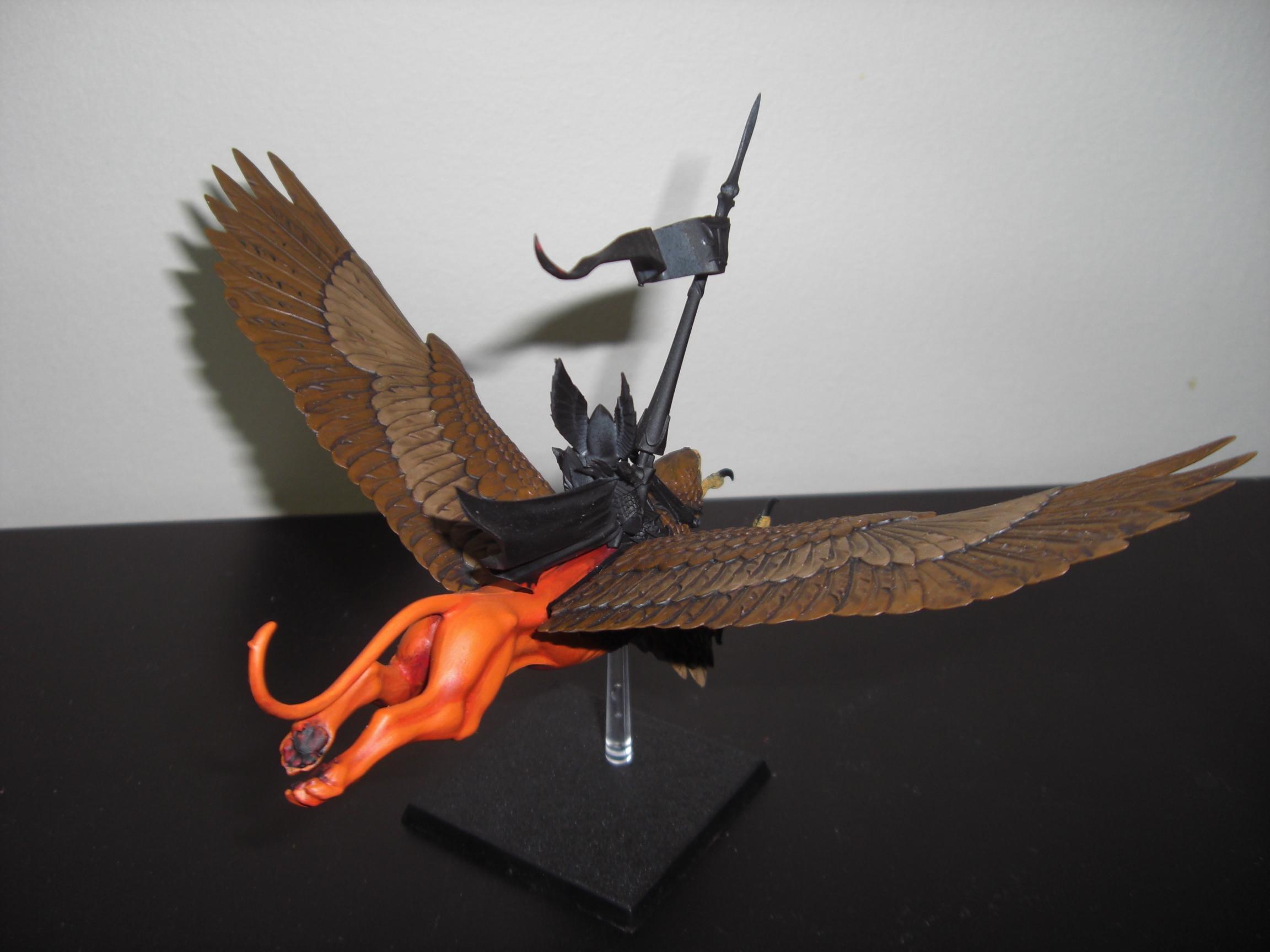 Oberon; the griffon is going to have tiger hind legs