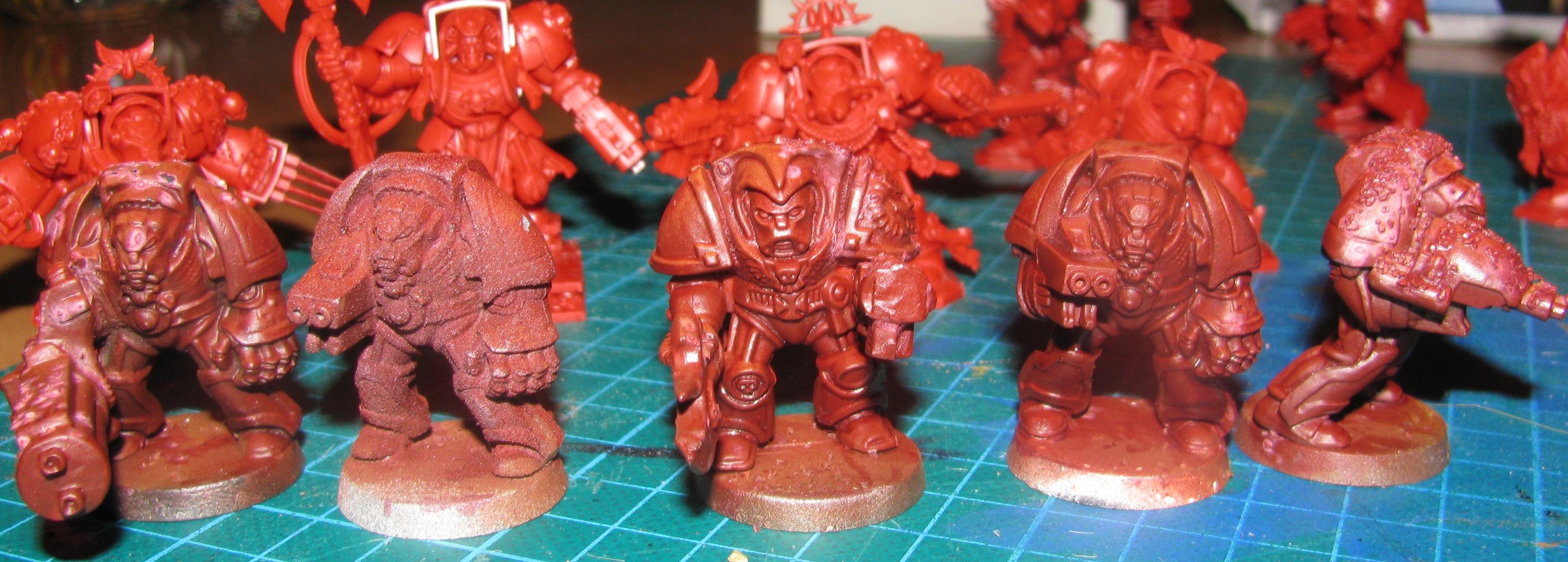 After all over wash of Baal red