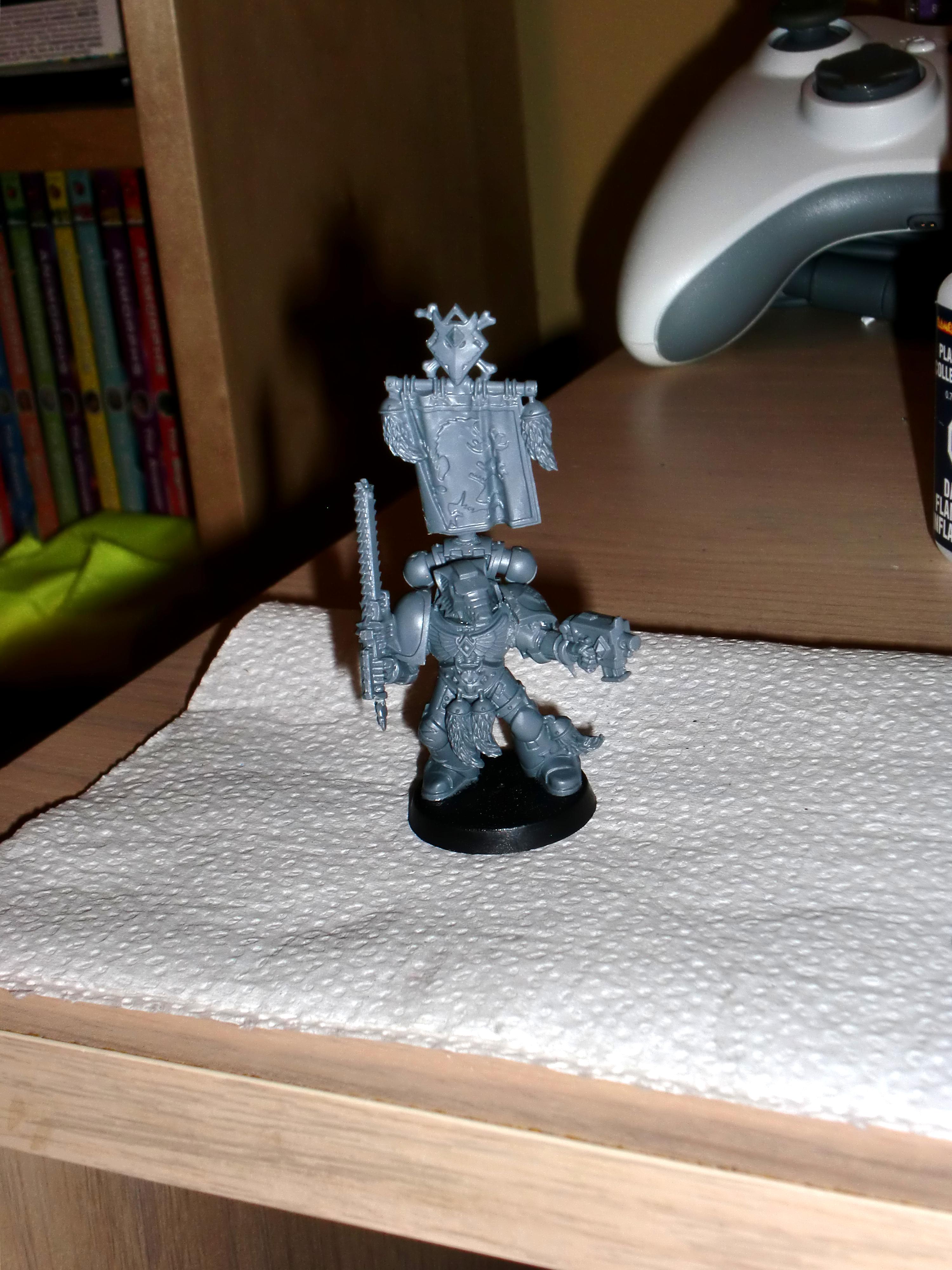 Grey Hunters, Space Wolves, Standard Bearer, Work In Progress