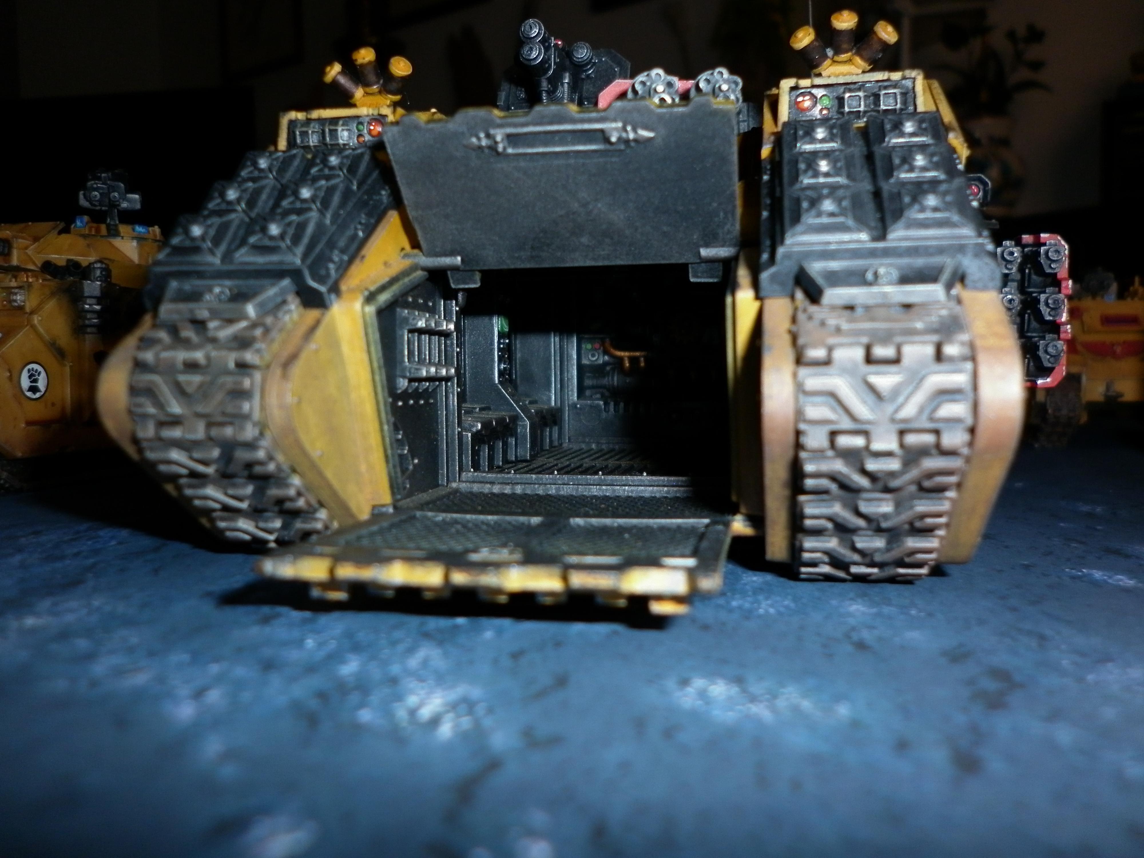 Imperial Fists, Land Raider, Predator, Razorback, Rhino, Space Marines, Tank, Vindicator