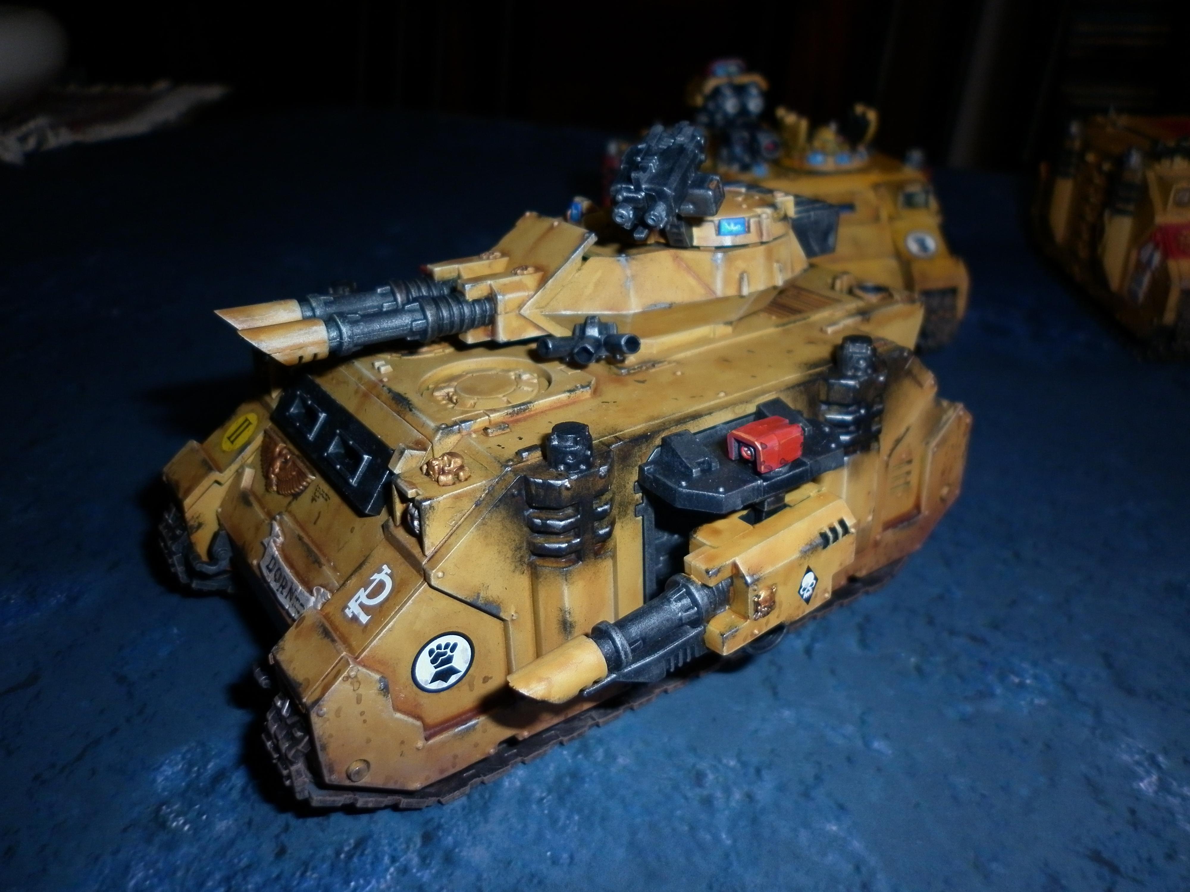 Imperial Fists, Land Raider, Predator, Razorback, Rhino, Space Marines, Tank, Vindicator