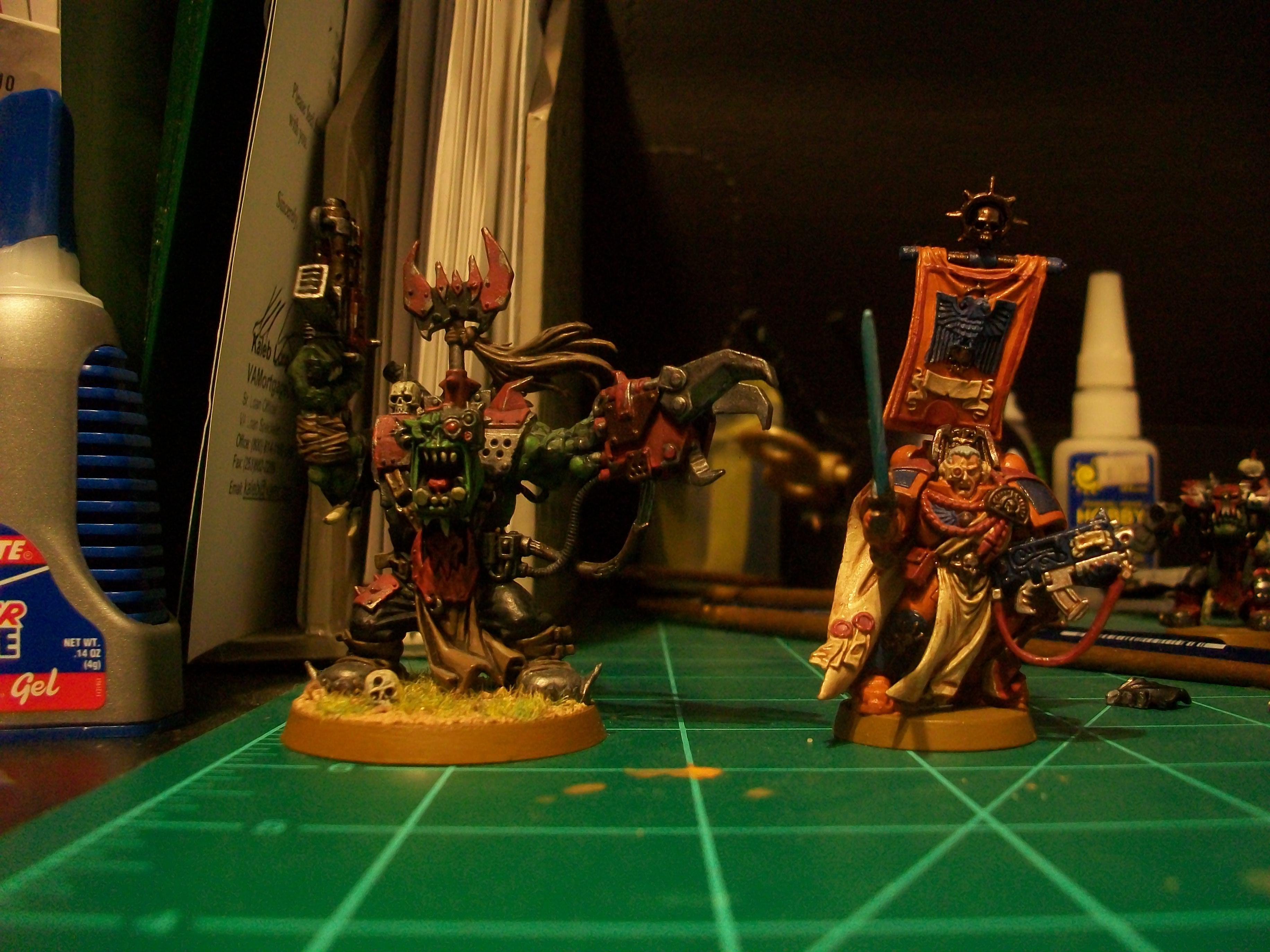 Assault On Black Reach, Captain, Orks, Space Marines, Warboss