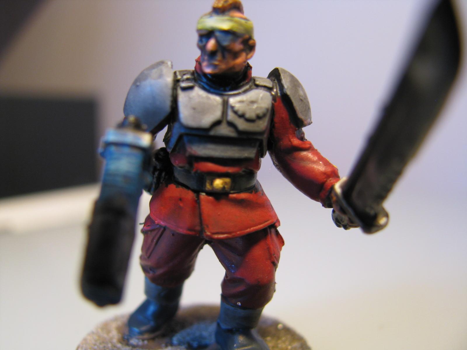 Guard, Imperial Guard, Nmm Gold, Plasma Pistol, Powersword, Sergeant, Sword