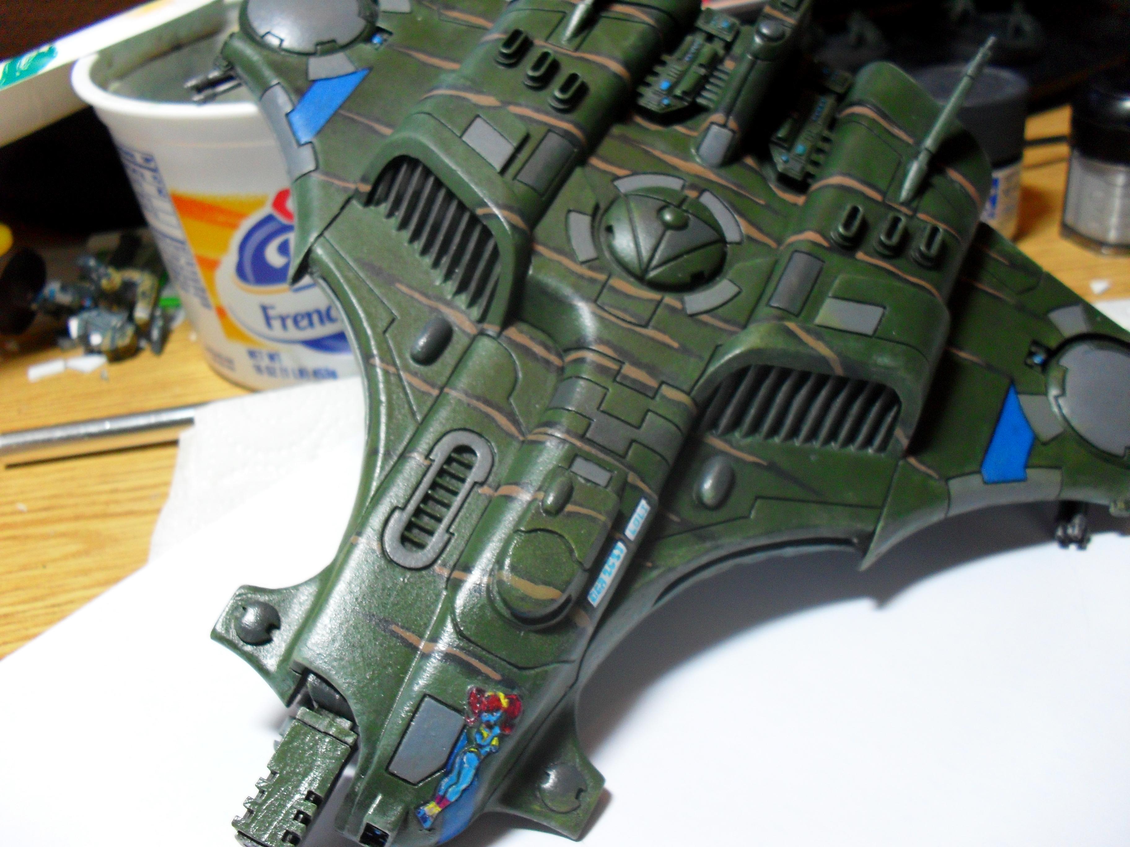 Battlesuit, Camouflage, Conversion, Flyer, Girly Art, Pattern, Pin-up, Tau, Tau Baracuda, Tau Baracuda Girly Art, Tau Conversions, Tau Empire
