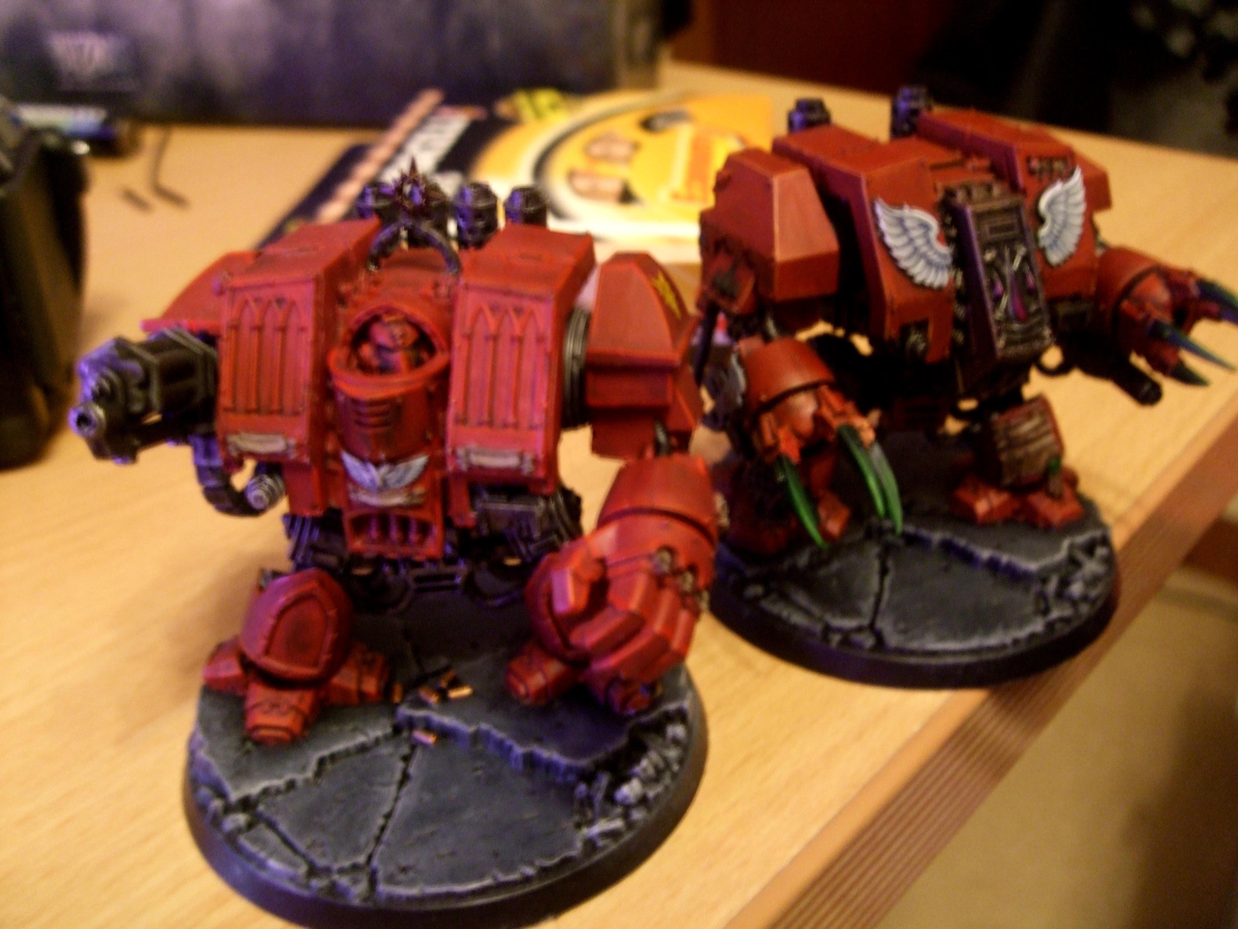 Venerable Furioso, 2 WIP Blood Angels Dreads