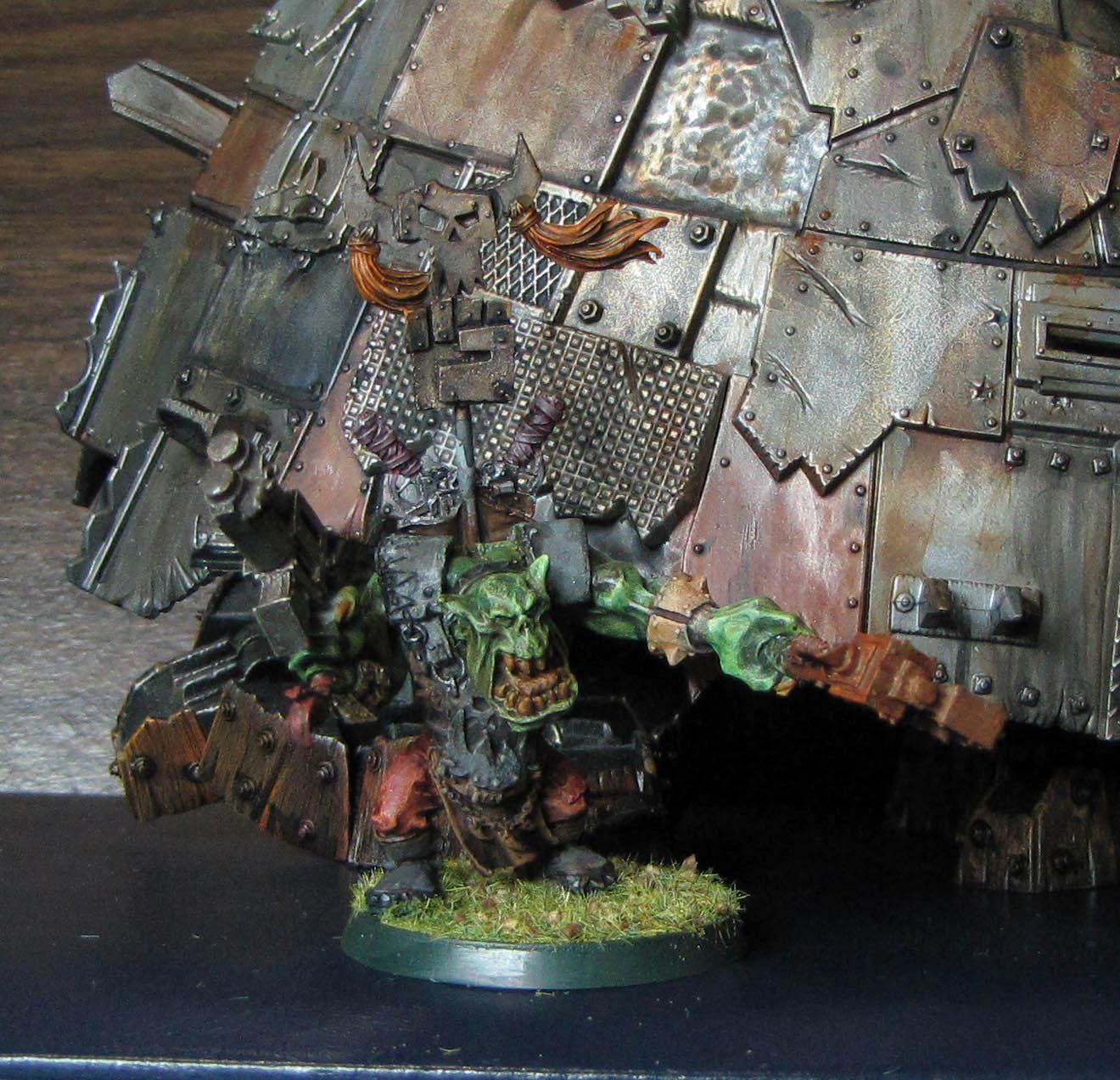 Boy, Burnas, Lootas, Orcs, Orks, Stompa, Trukk, Warboss, Warhammer 40,000, Warhammer Fantasy