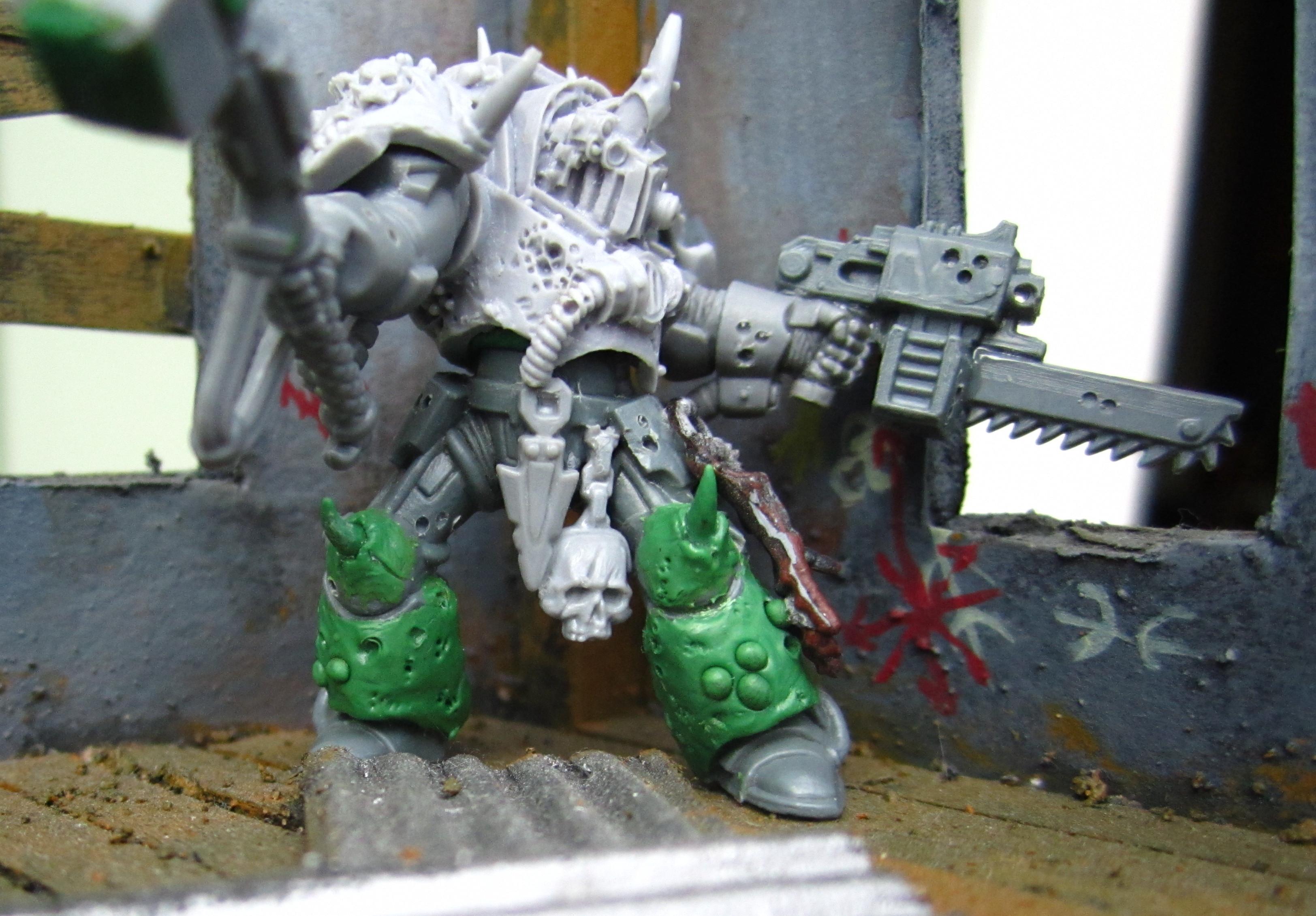 Chaos Space Marines, Conversion, Death Guard, Nurgle, Plague Marines, Warhammer 40,000