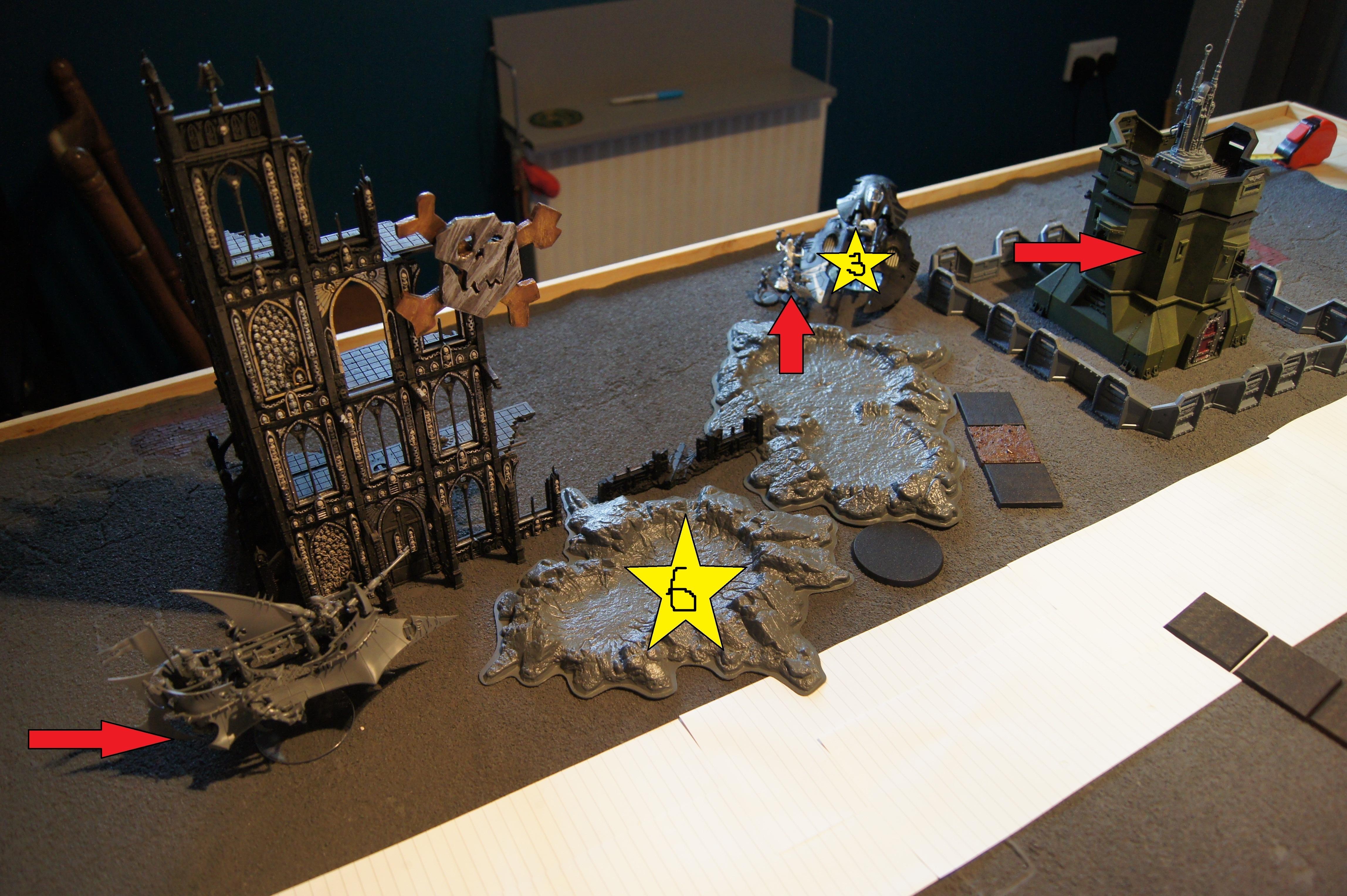 Battle Report, Dark, Eldar, Terrain