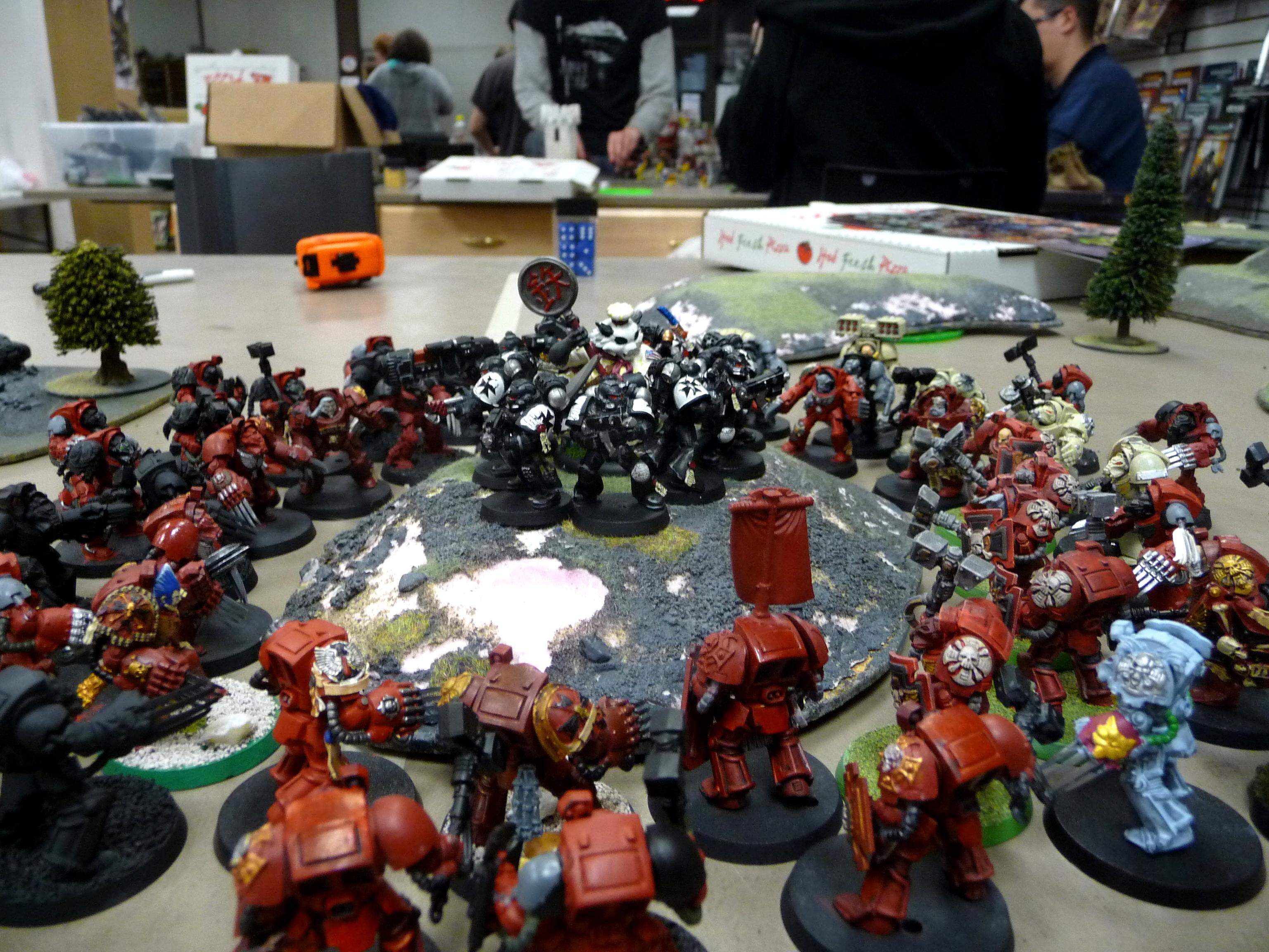 Black Templars, Blood Angeles, Dark Angeles, Eldar, Space Marines, Space Wolfs, Terminator Armor, Wraithguard