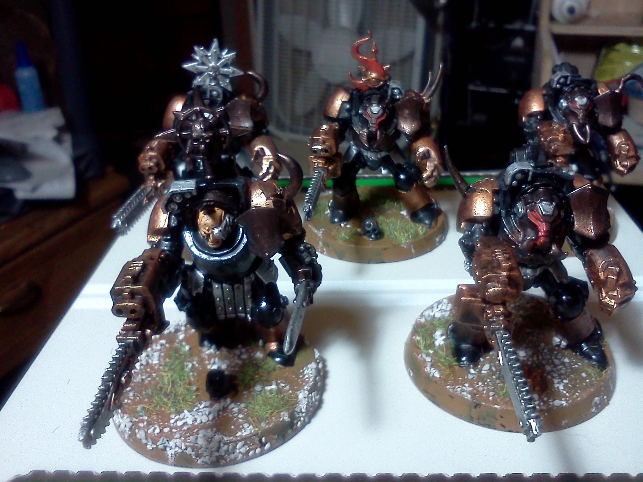 Assault On Black Reach, Black Legion, Chaos, Chaos Space Marines, Convertion, Terminator Armor
