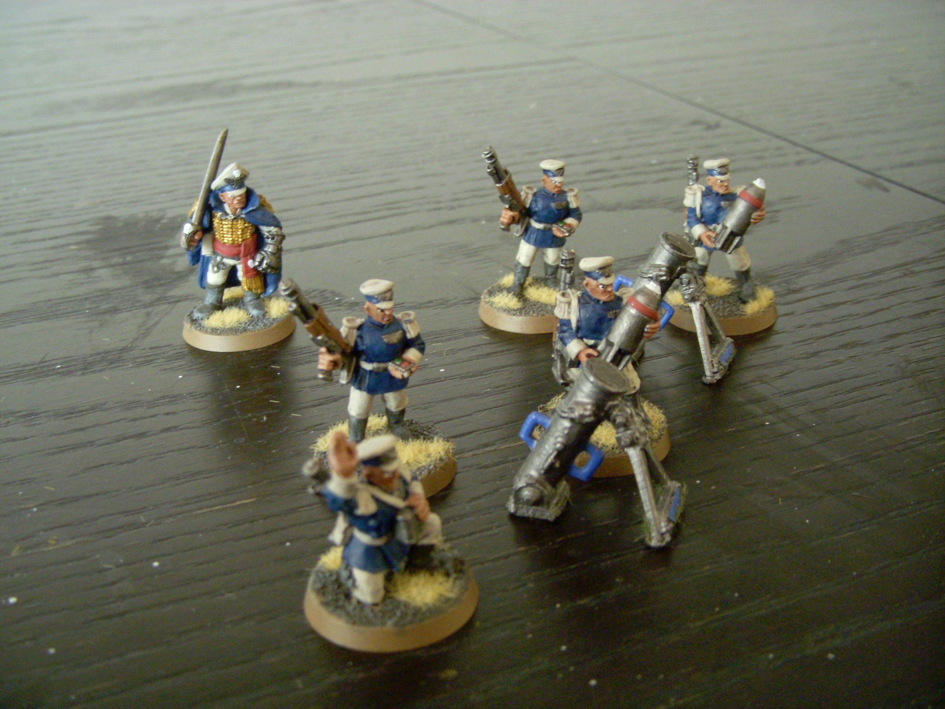 Bad Moon Orks, Imperial Guard, Imperial Guard Mordian Iron Guard Bad Moon Orks, Mordian Imperial Guard, Mortar, Warhammer 40,000