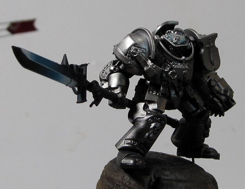 6. Grey Knight, power weapon airbrushed