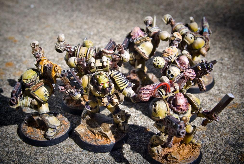 Chaos Space Marines, Death Guard, Plague Marines