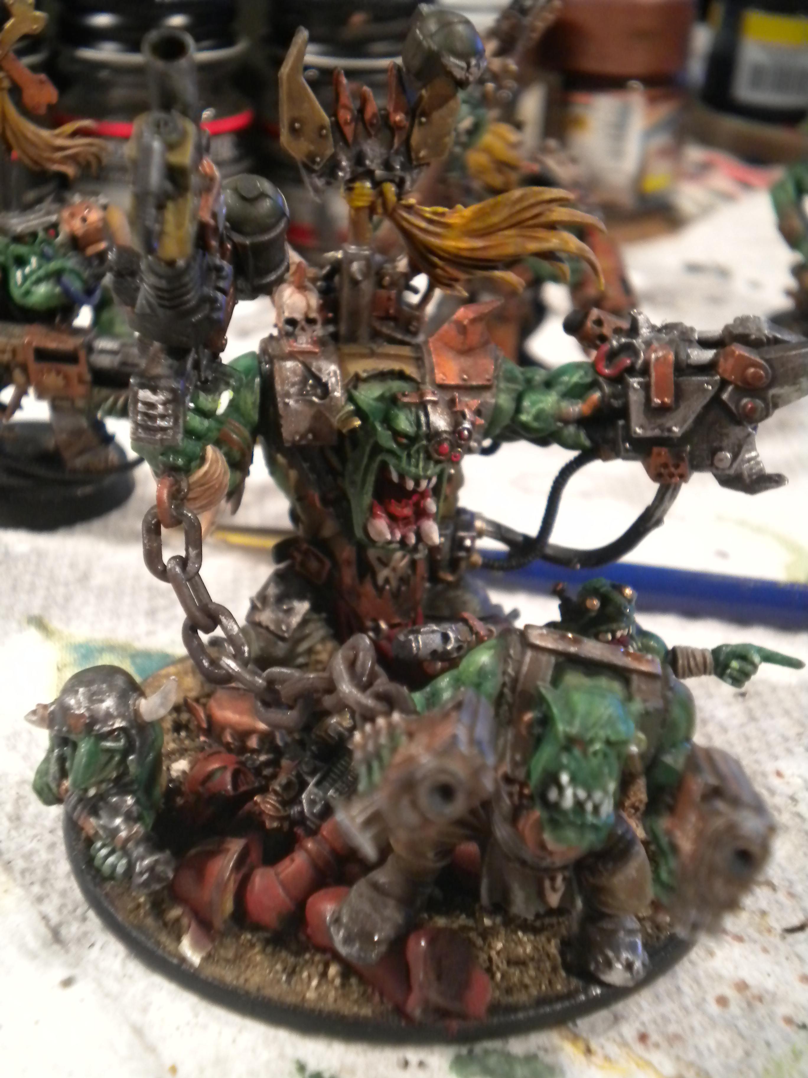 Assult and Black Reach Ork Boss and body guards