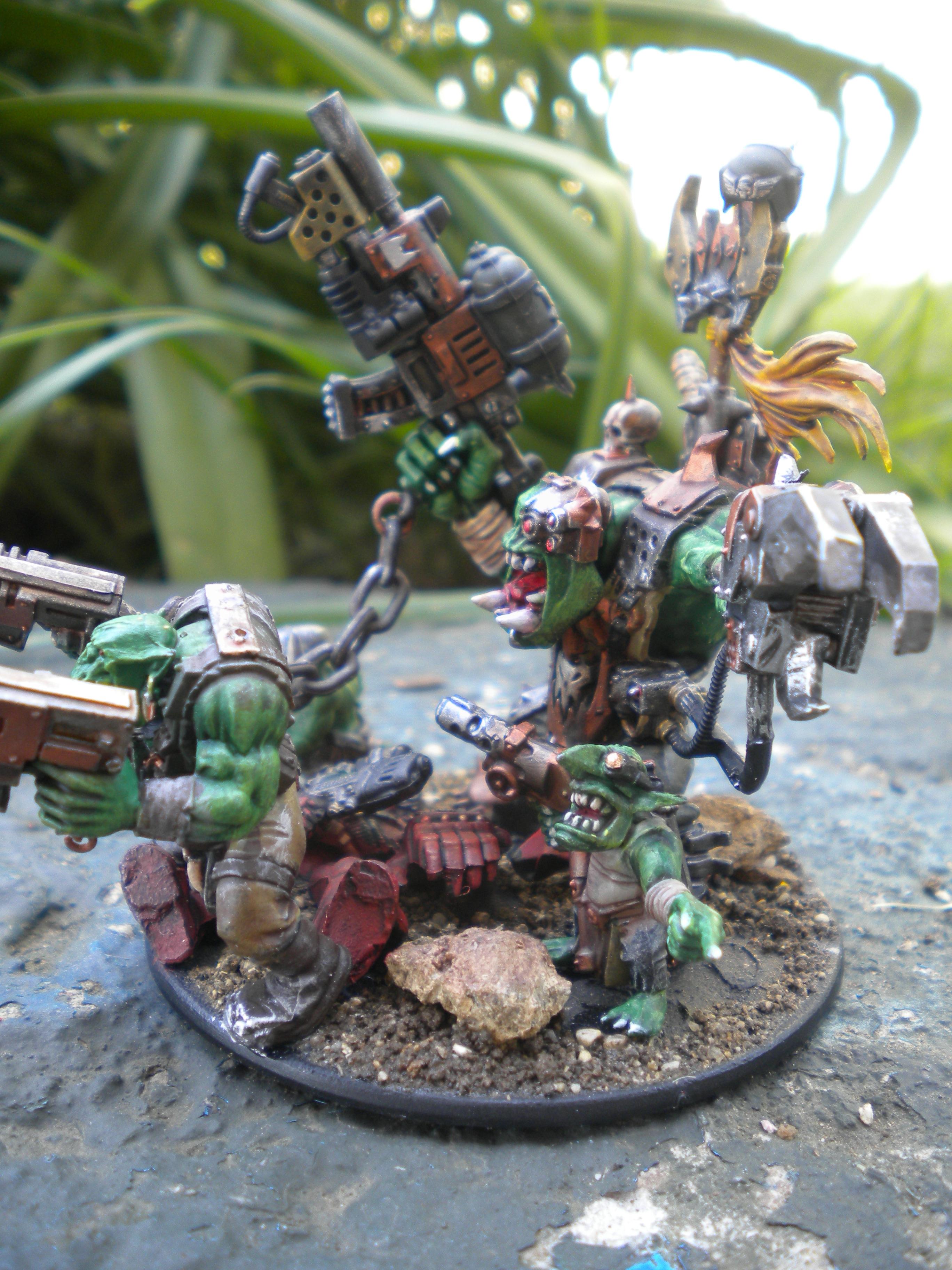 Assult and Black Reach Ork Boss and body guards