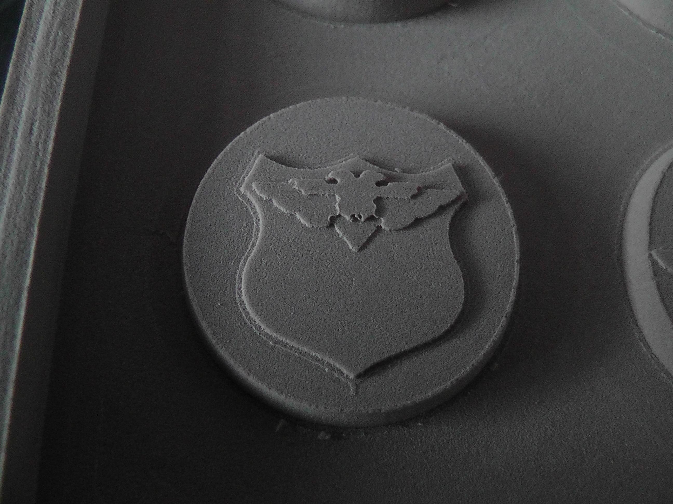 Aquila with shield for painting squad logos or numbers on