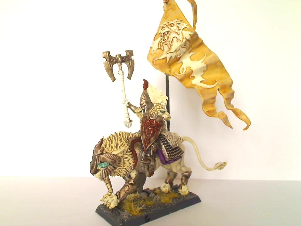 Chrace, High Elves, Knights, Standard Bearer, White Lion