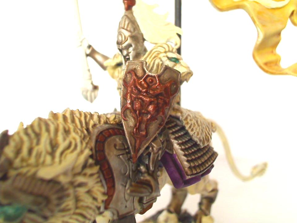 Chrace, High Elves, Knights, Standard Bearer, White Lion