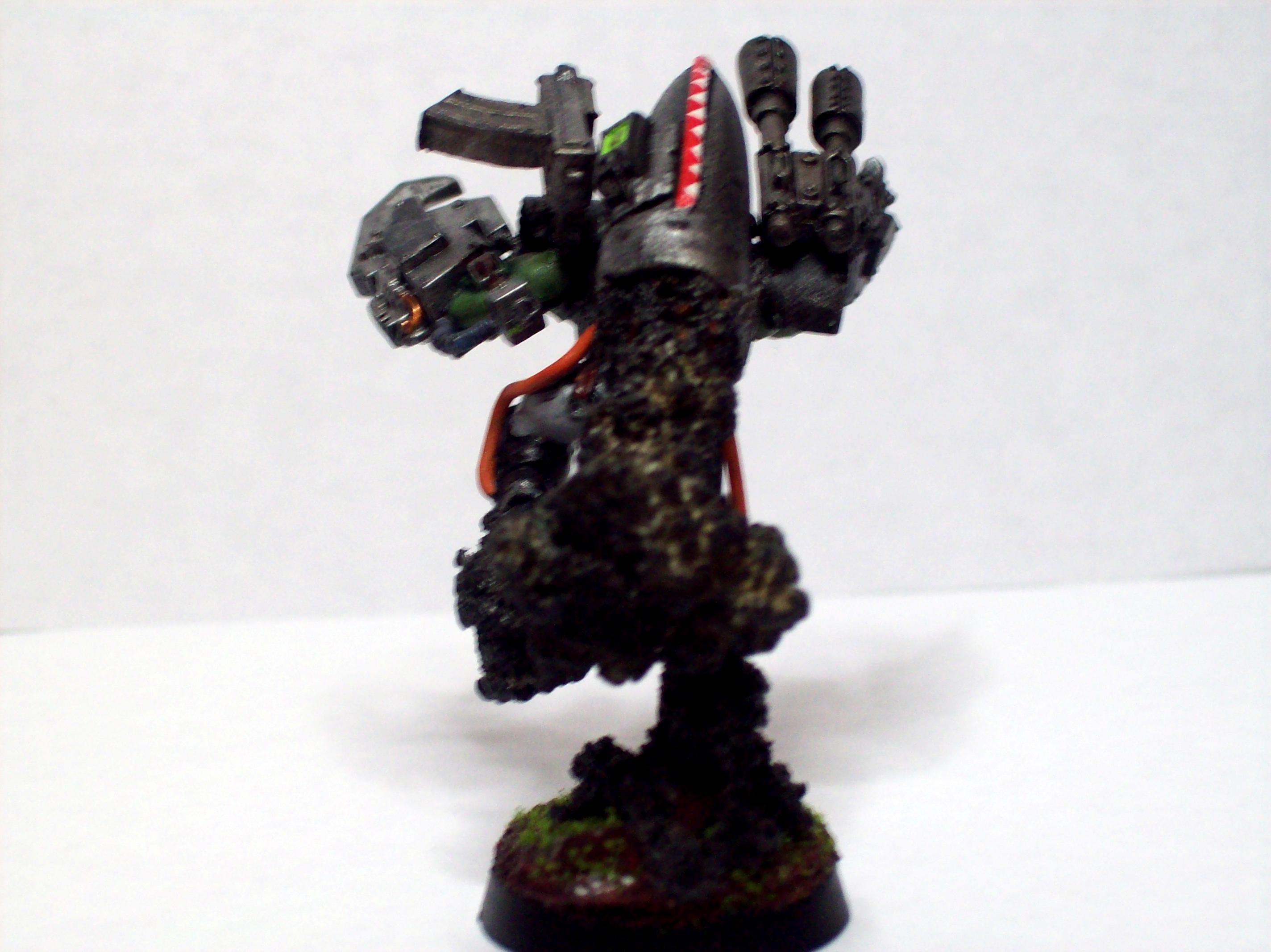 Smoke effect on his rokkitpack