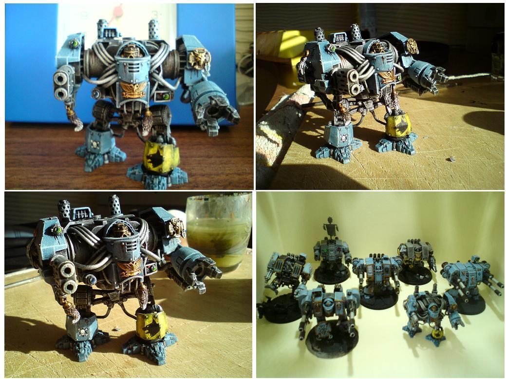 Autocannons, Dreadnouhgt, Space Wolves, Venerable Dreadnought, Work In Progress
