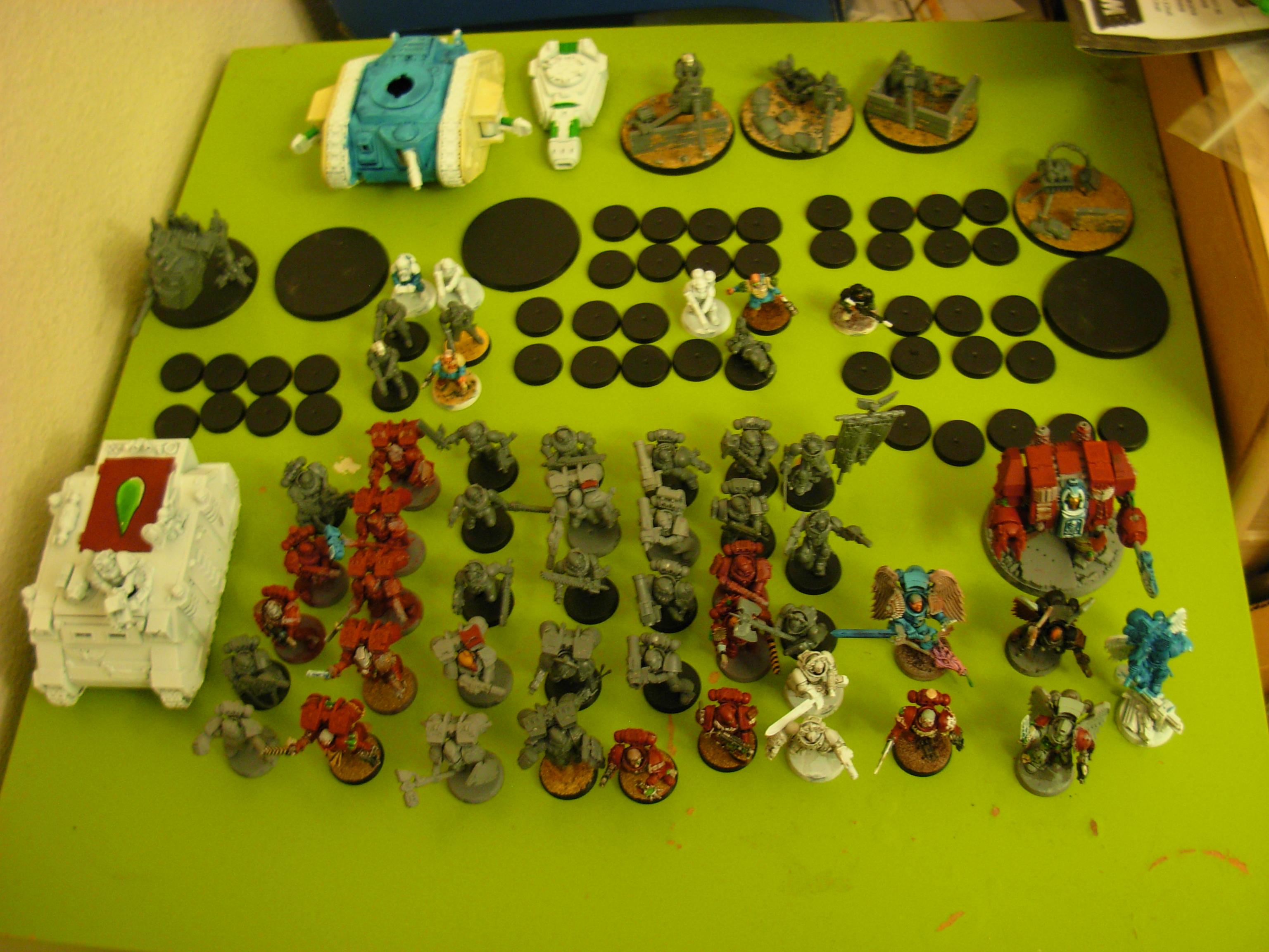 Overall army on the emperors green table of death