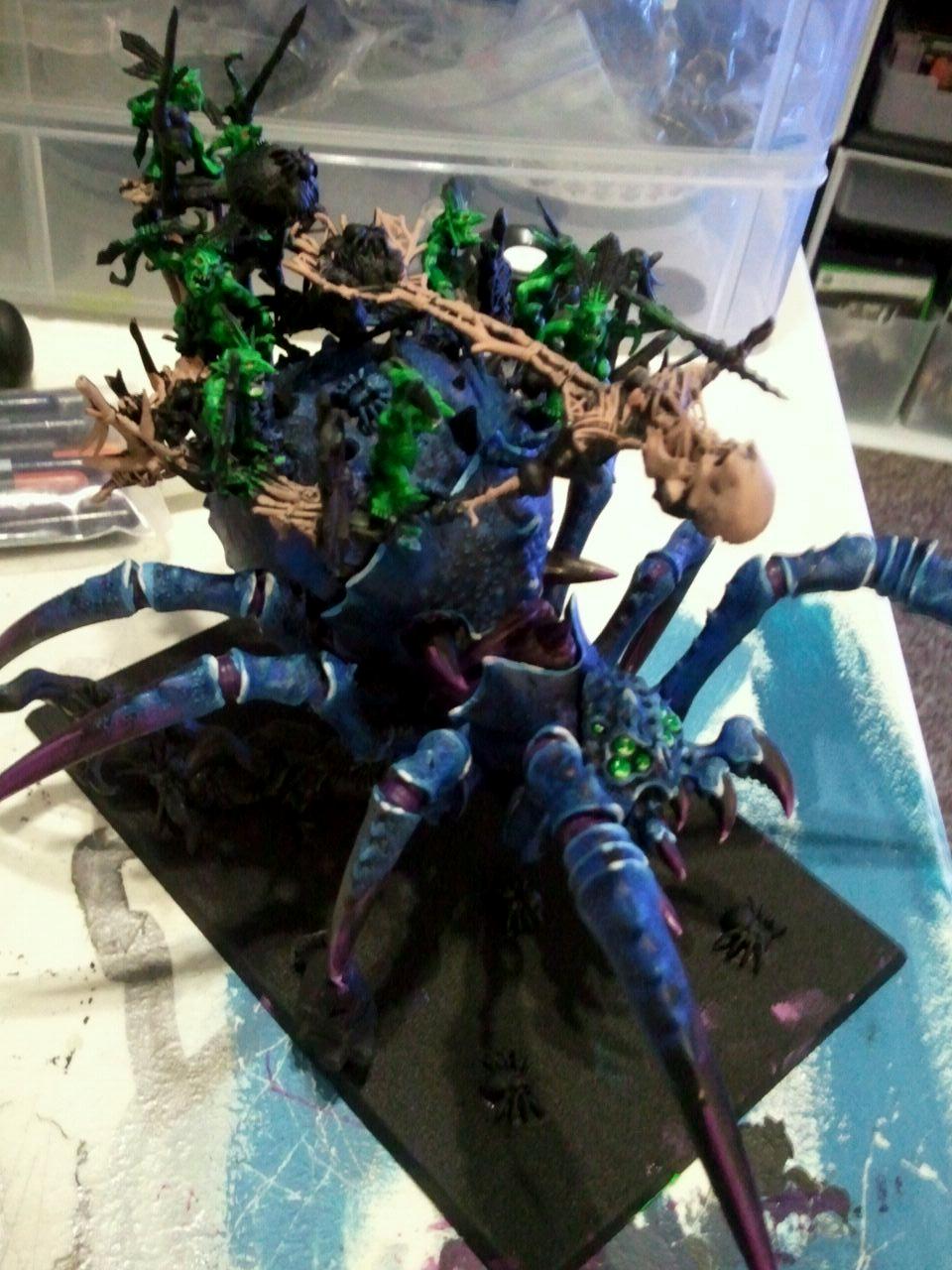 Arachnarock, Painted, Work In Progress
