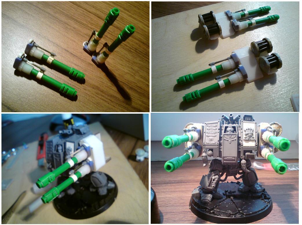 Autocannons, Dreadnouhgt, Space Wolves, Venerable Dreadnought, Work In Progress