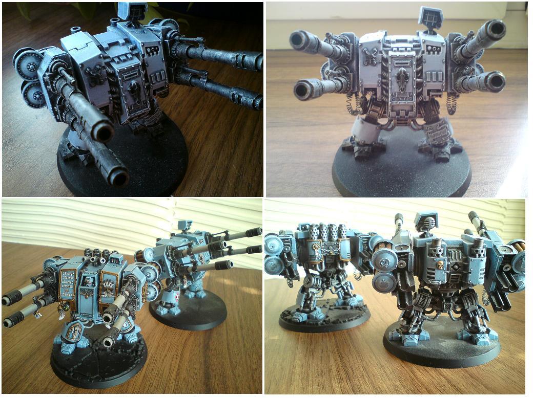 Autocannons, Dreadnouhgt, Space Wolves, Venerable Dreadnought, Work In Progress