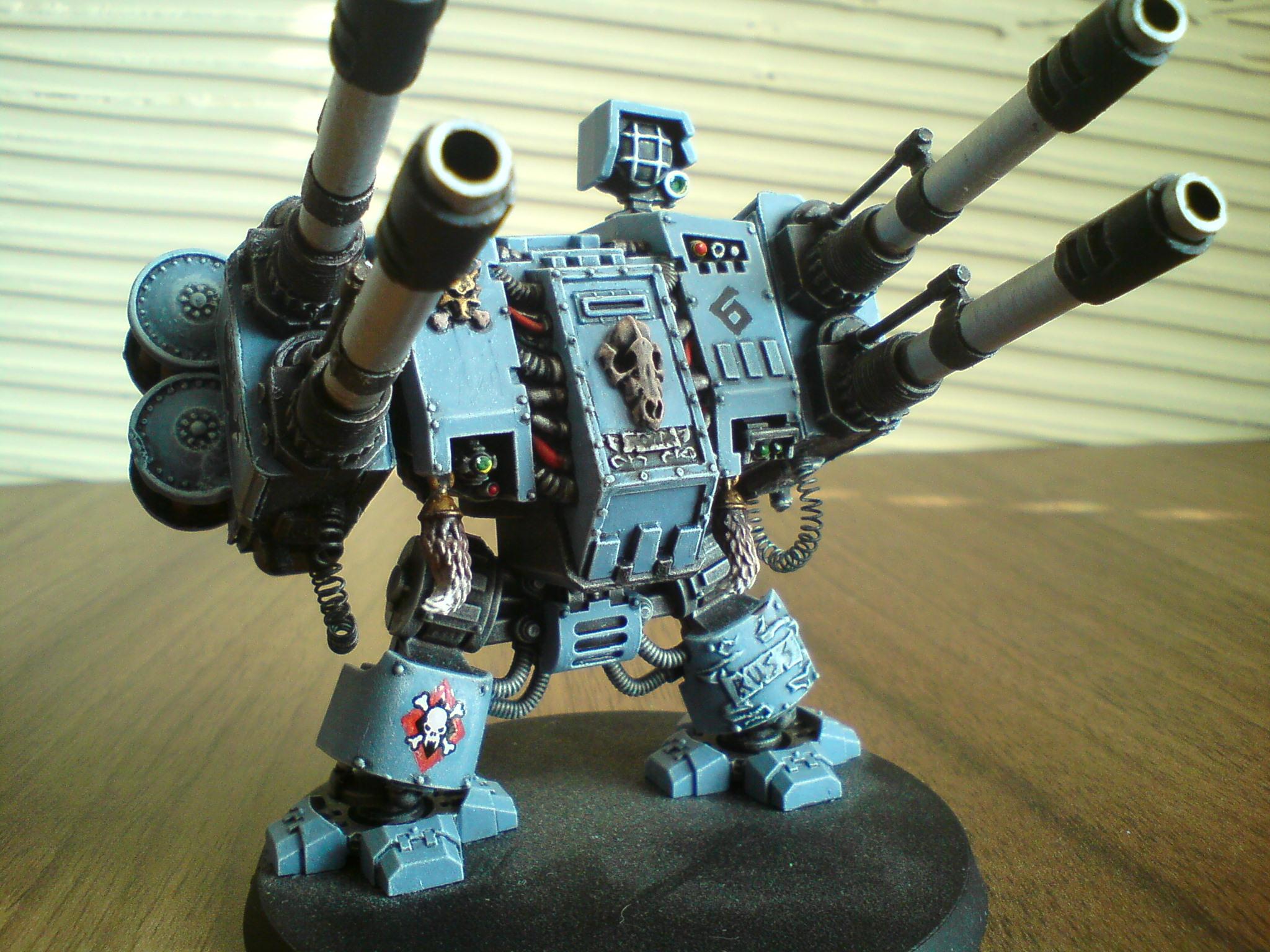 Autocannons, Dreadnouhgt, Space Wolves, Venerable Dreadnought, Work In Progress