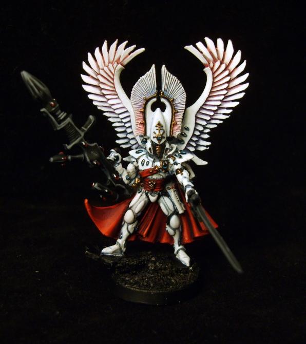 Eldar, Exarch, Warhammer 40,000, White, Winged Autarch
