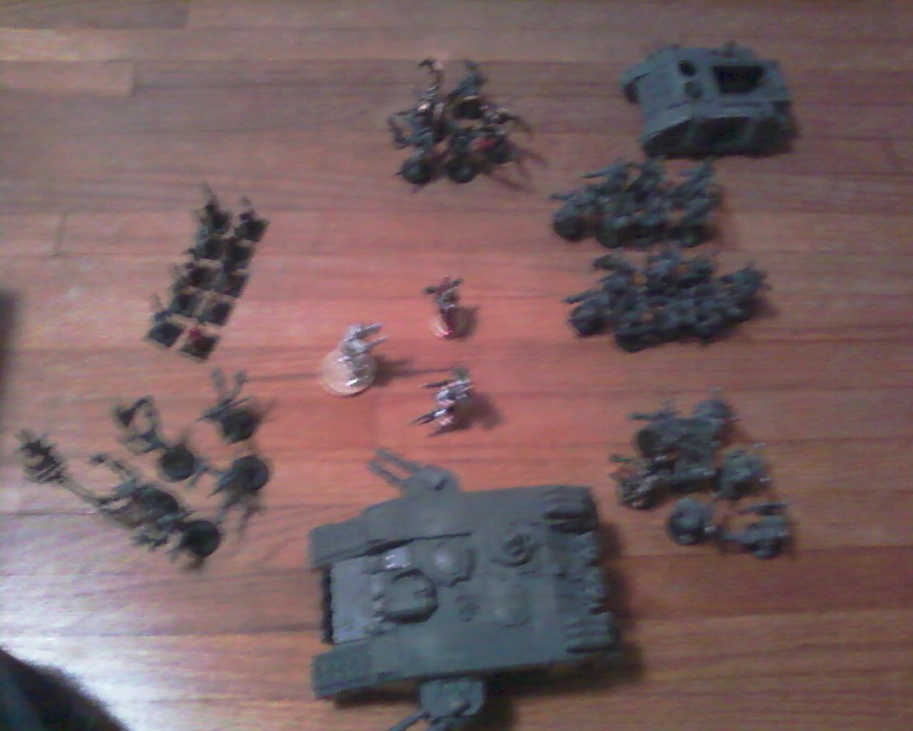 Blurred Photo, My full army of chaos, the Iron Wolves!