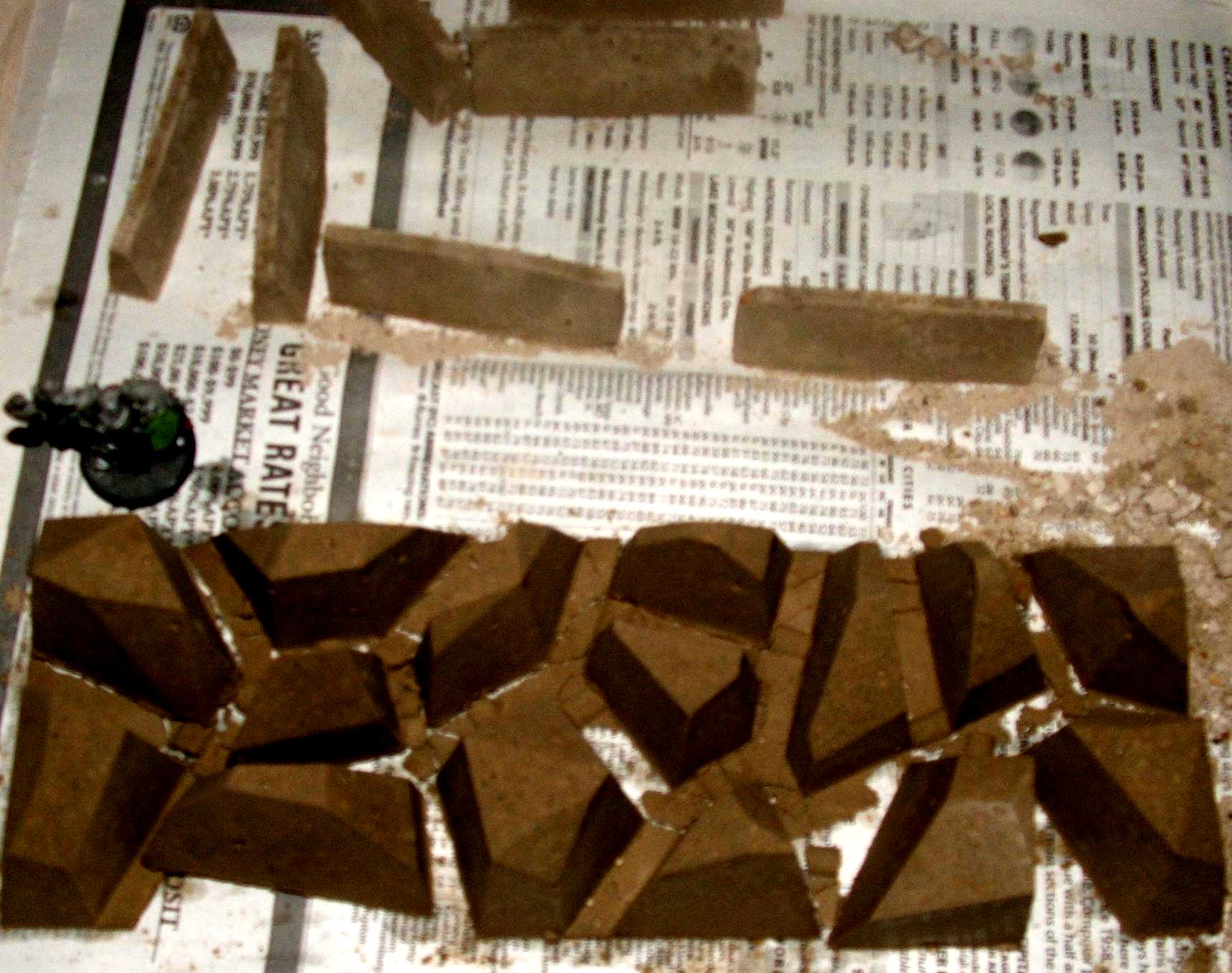 Barricade, Concrete, Dragon's Tooth, Ice Cube, Tank Trap, Terrain